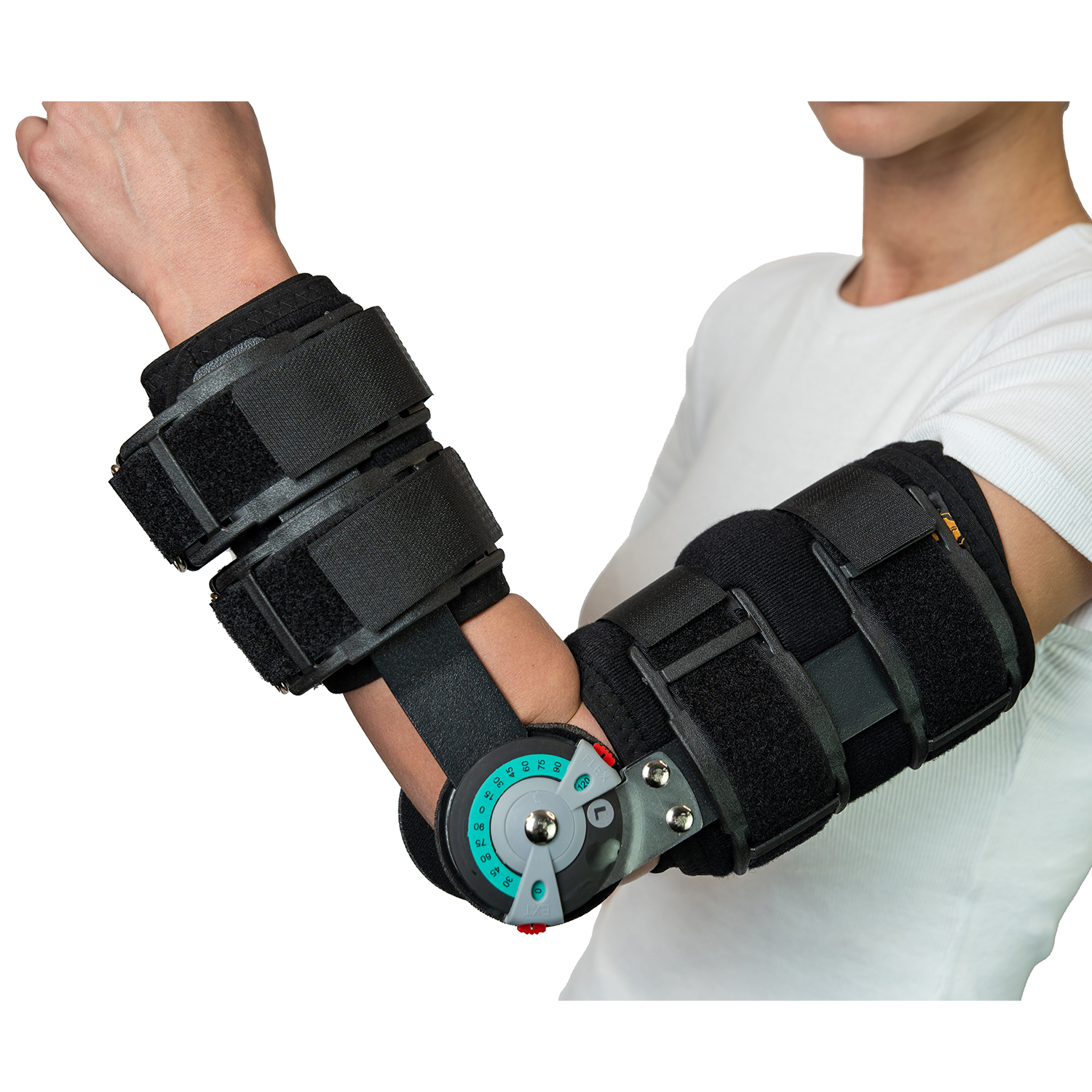 Шина контактная для локтя с регулируемым углом наклона