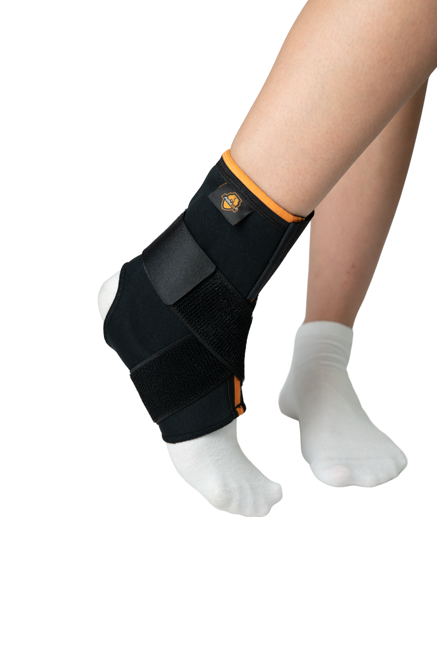 Суппорт лодыжки с защитой лодыжечной подушечки с застежкой на липучке