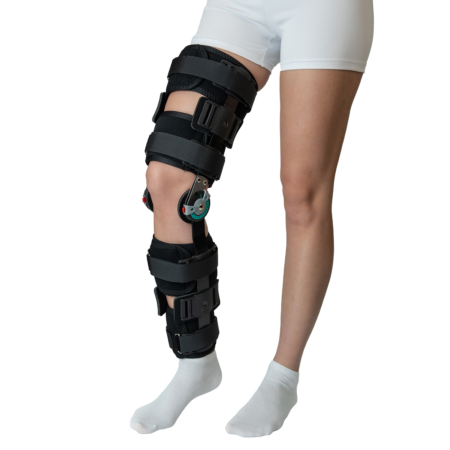 Ортез для коленного сустава, регулируемый по углу наклона