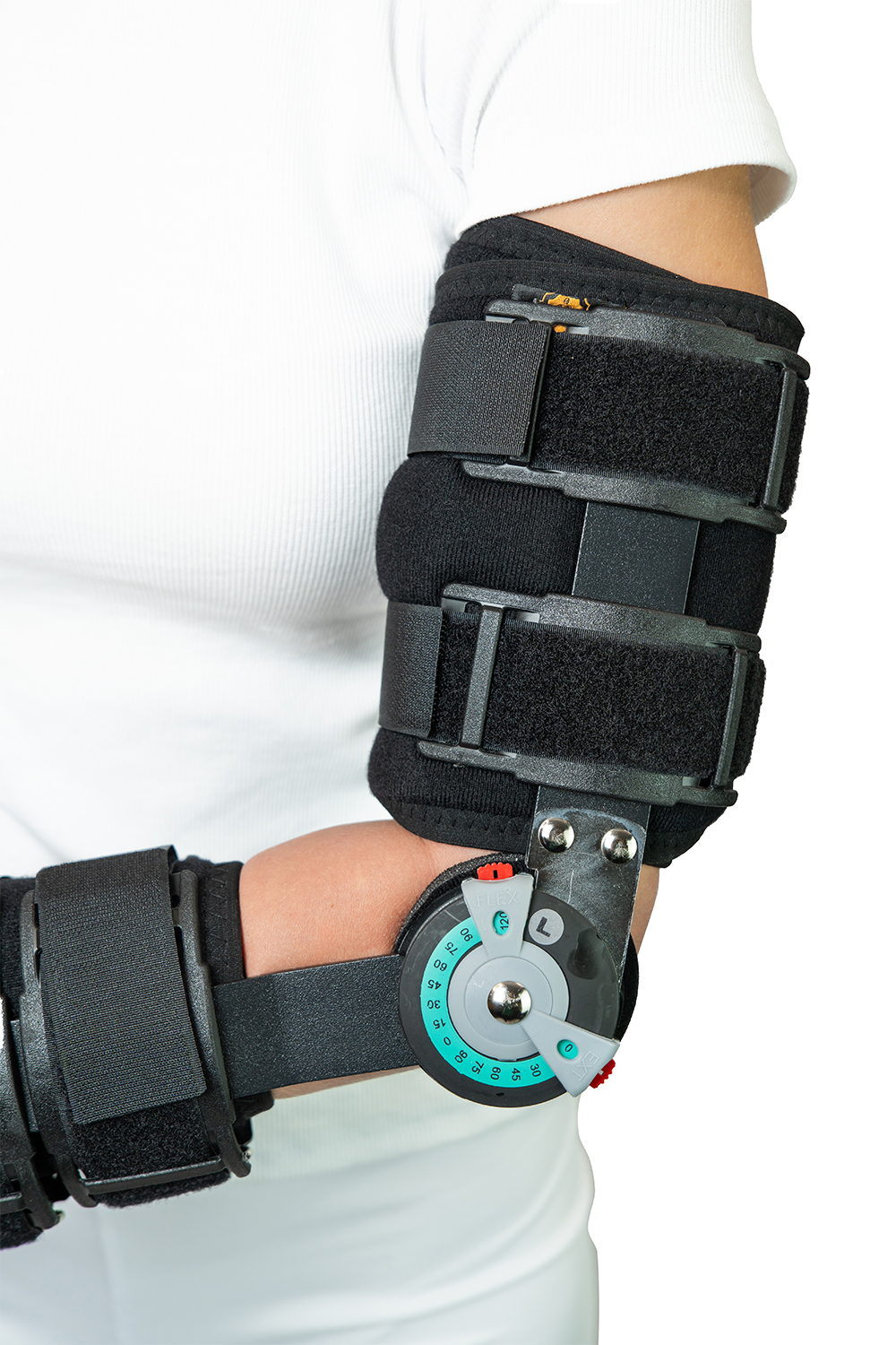 Шина контактная для локтя с регулируемым углом наклона