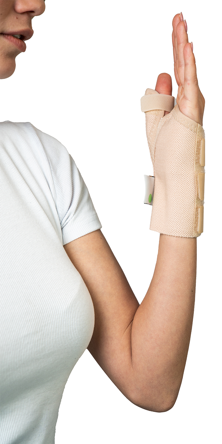 Шина правая базовая для большого пальца с алюминиевой опорой