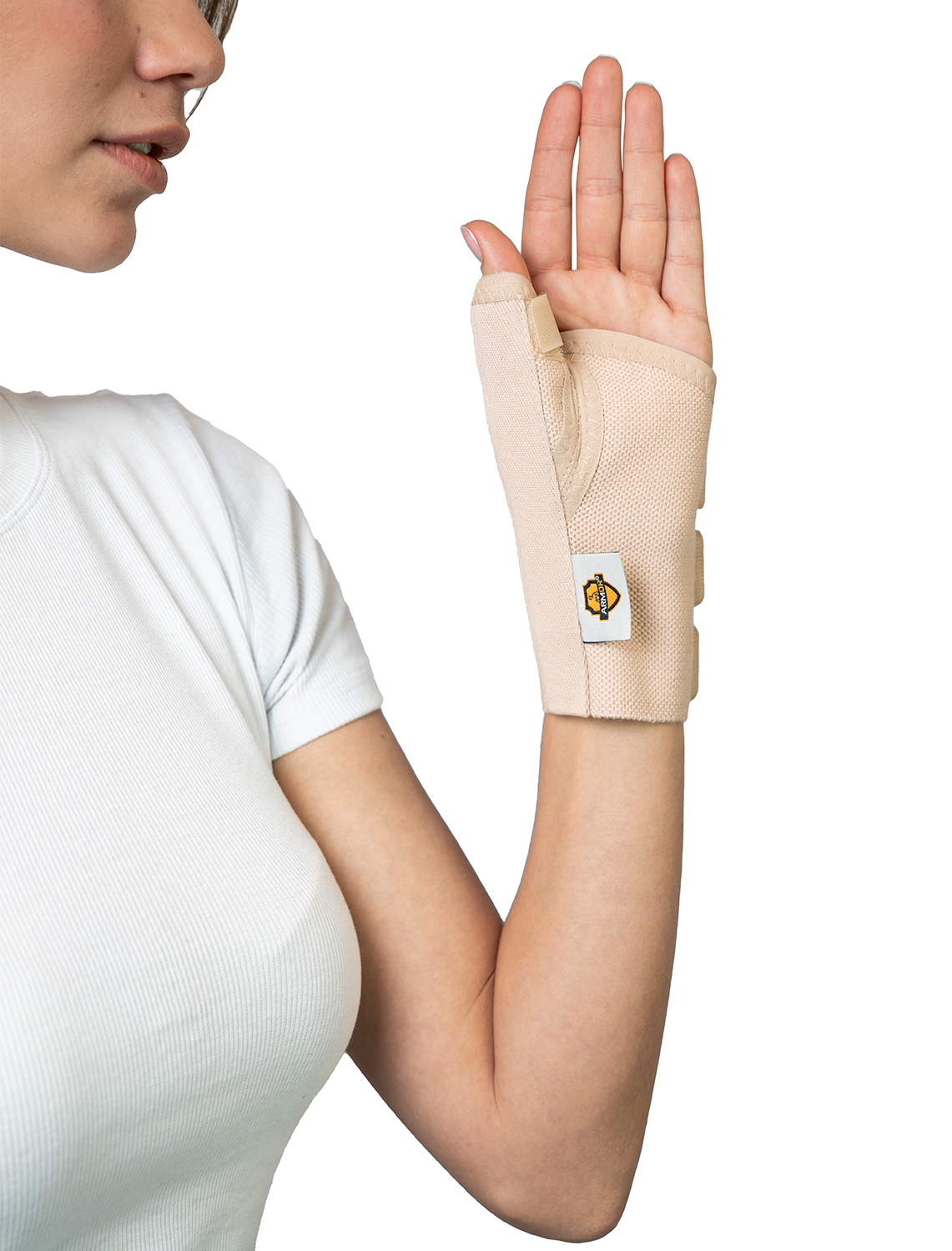 Шина правая базовая для большого пальца с алюминиевой опорой