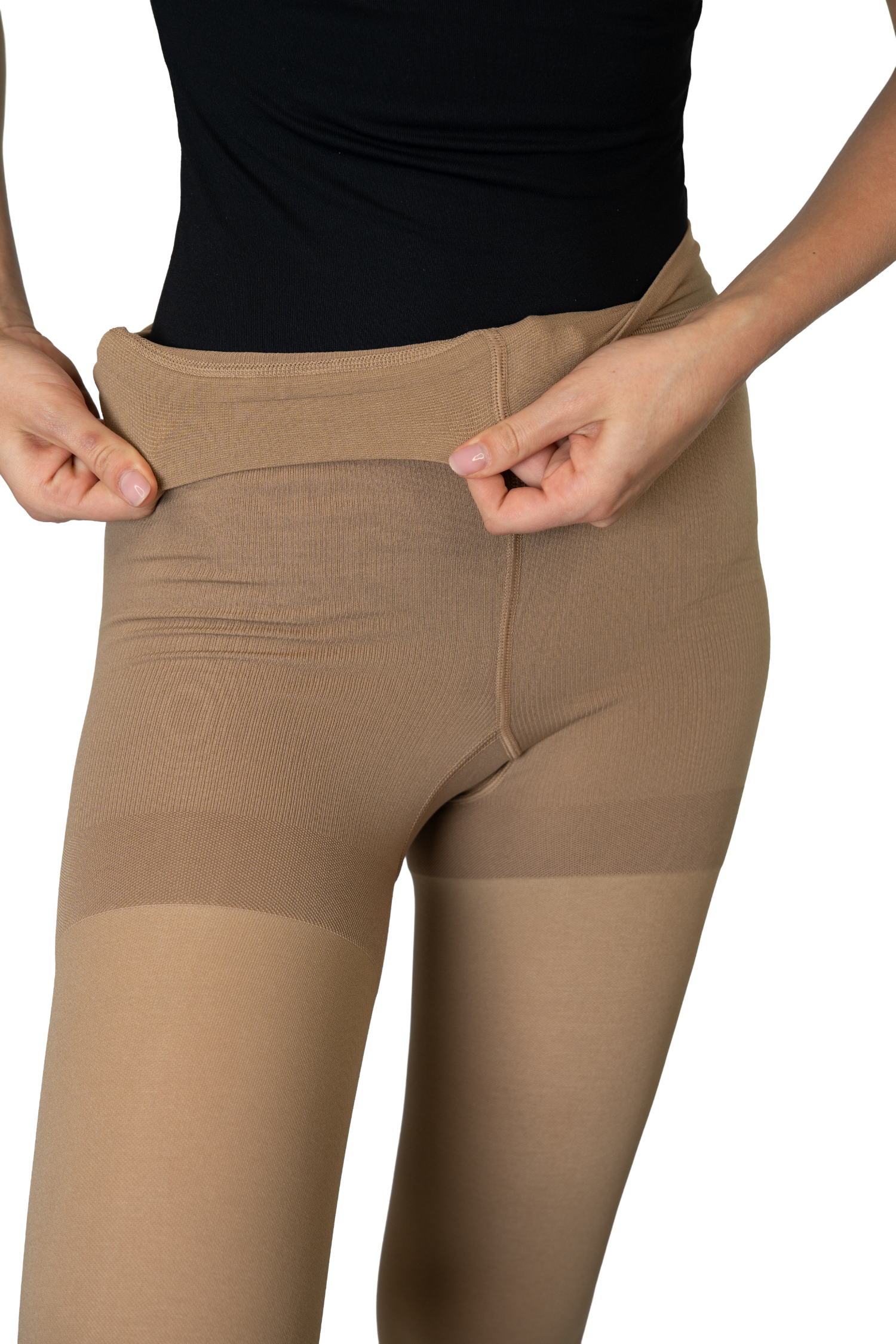 Чулки-колготки медицинские компрессионные с открытым носком