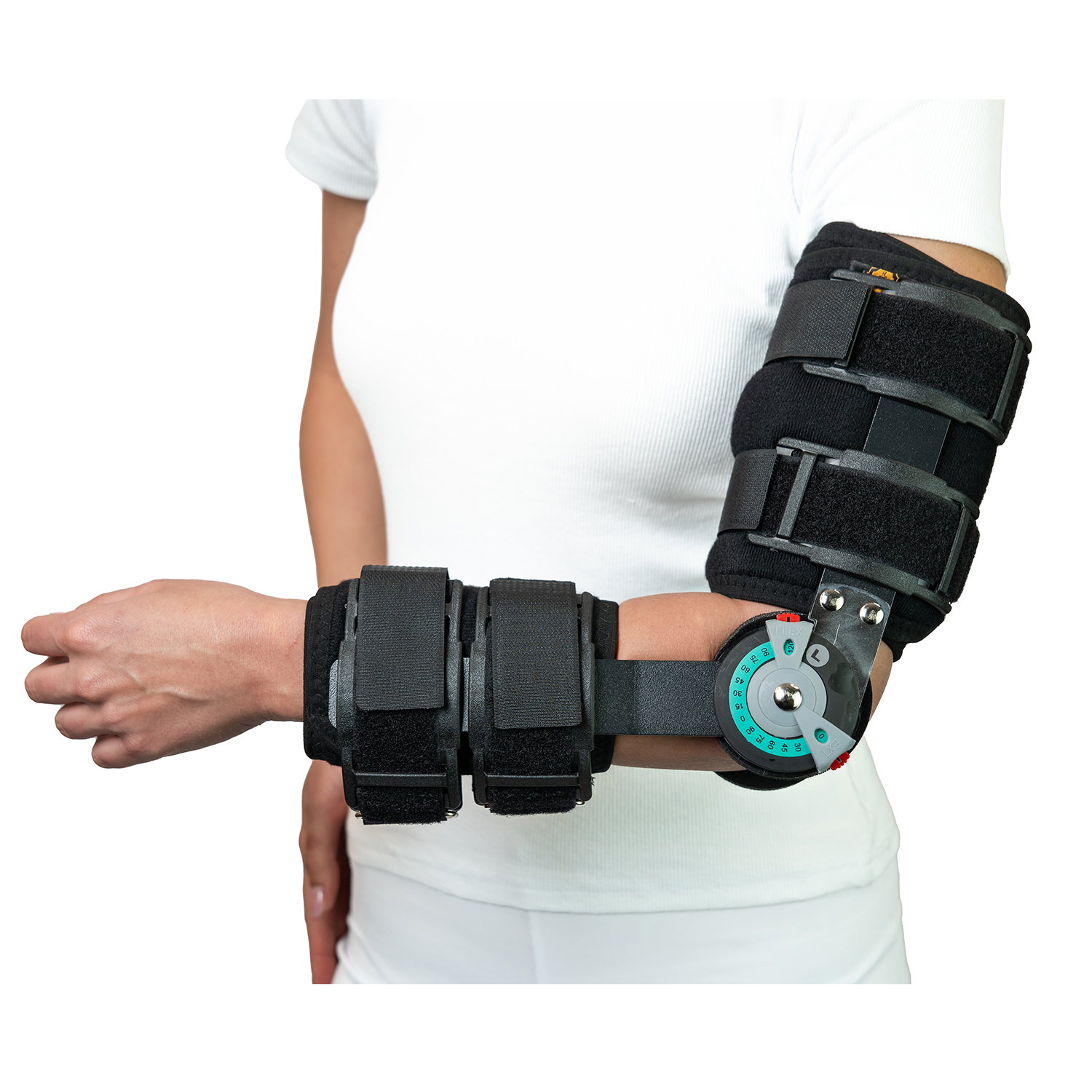 Шина контактная для локтя с регулируемым углом наклона