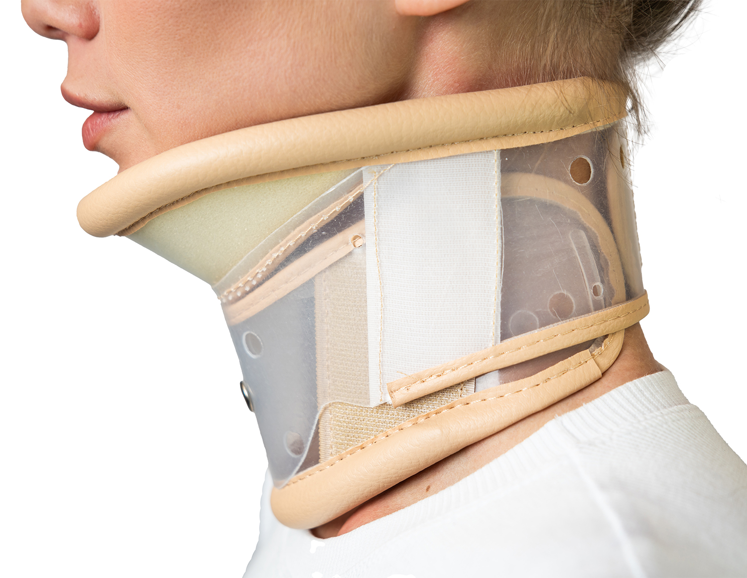 Воротник шейный, регулируемый по длине, с поддержкой подбородка премиум-класс