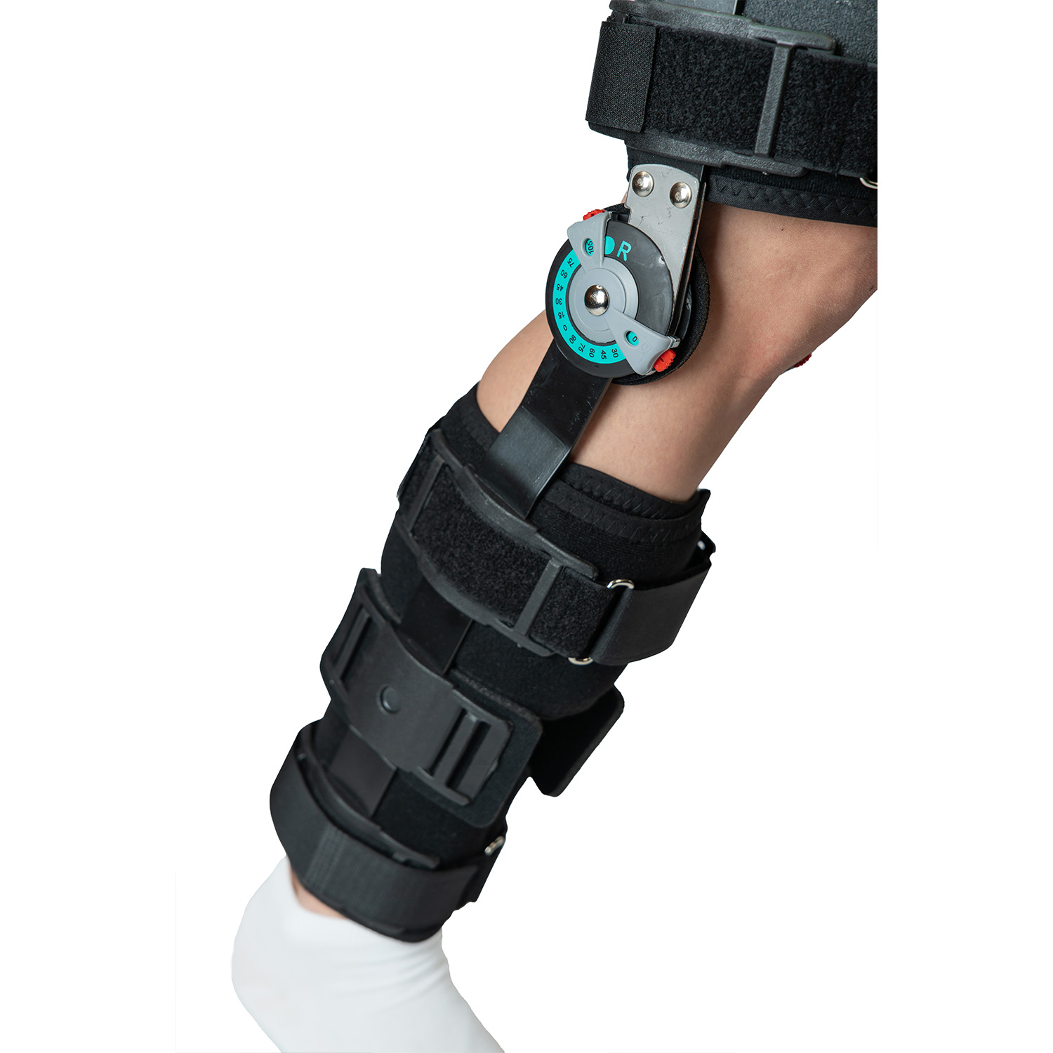 Ортез для коленного сустава, регулируемый по углу наклона