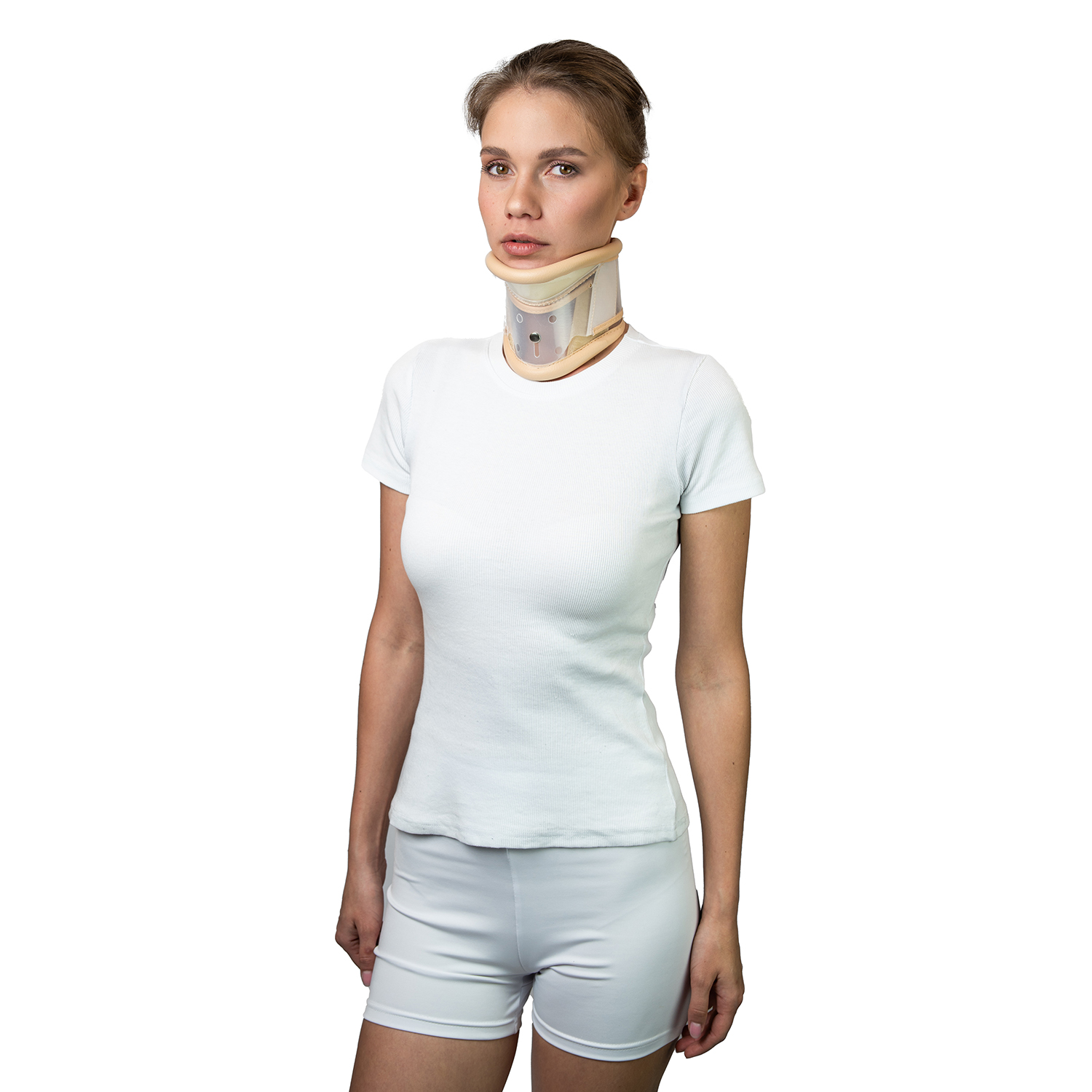 Воротник шейный, регулируемый по длине, с поддержкой подбородка премиум-класс