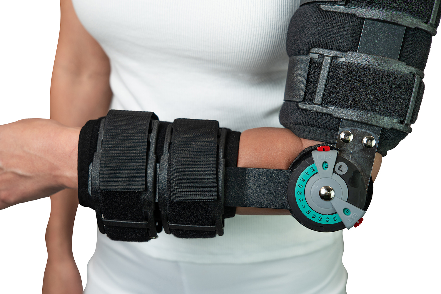 Шина контактная для локтя с регулируемым углом наклона