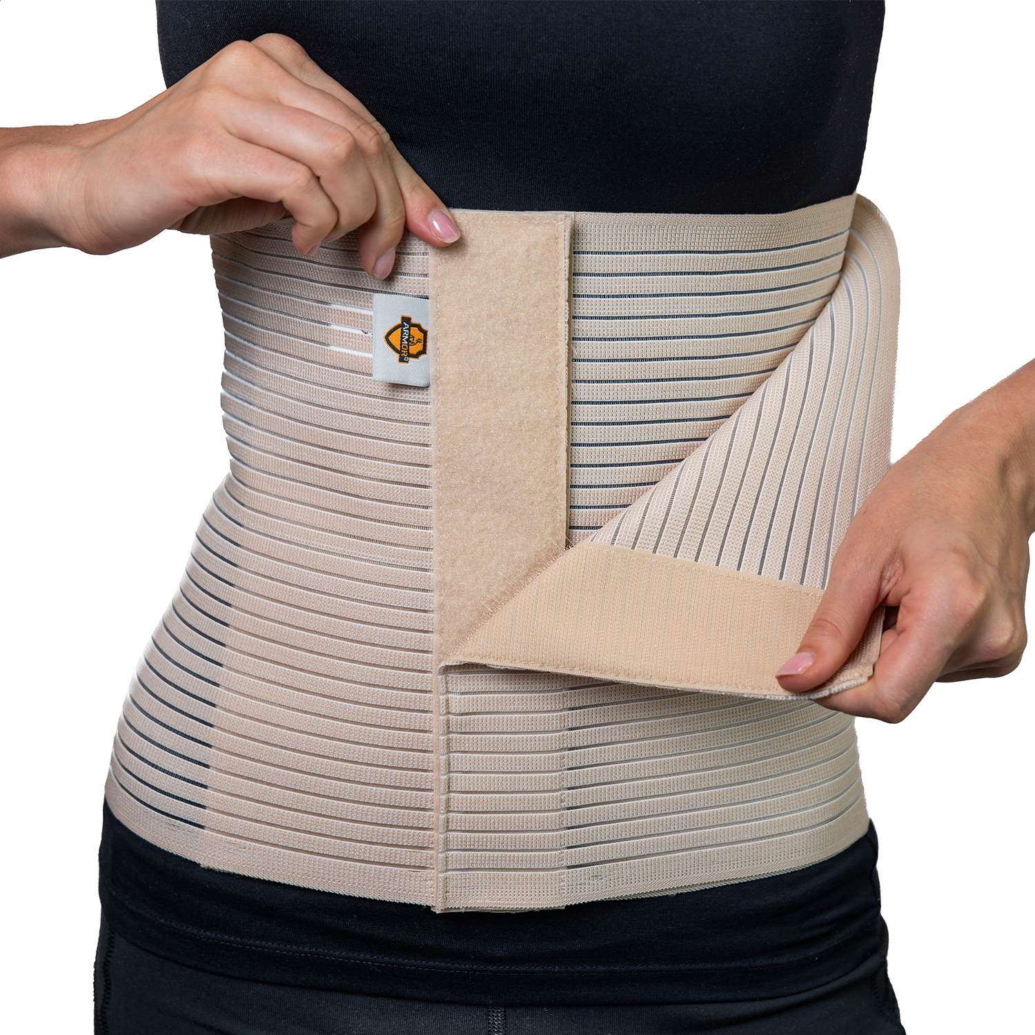 Брюшной бандаж для колостомического мешка высотой 26 см.