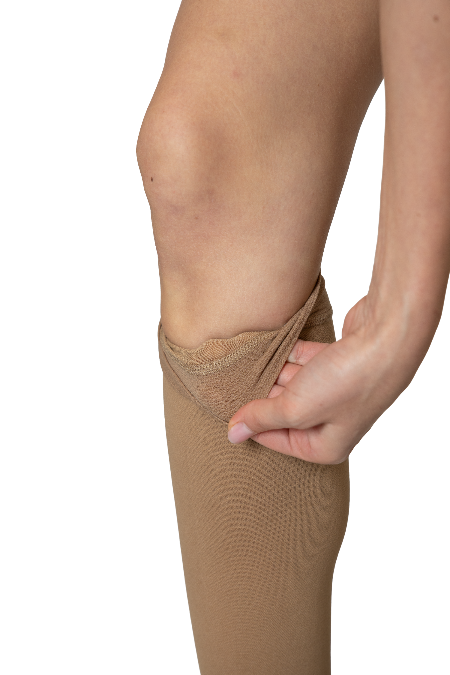 Чулки медицинские компрессионные ниже колена с открытым носком