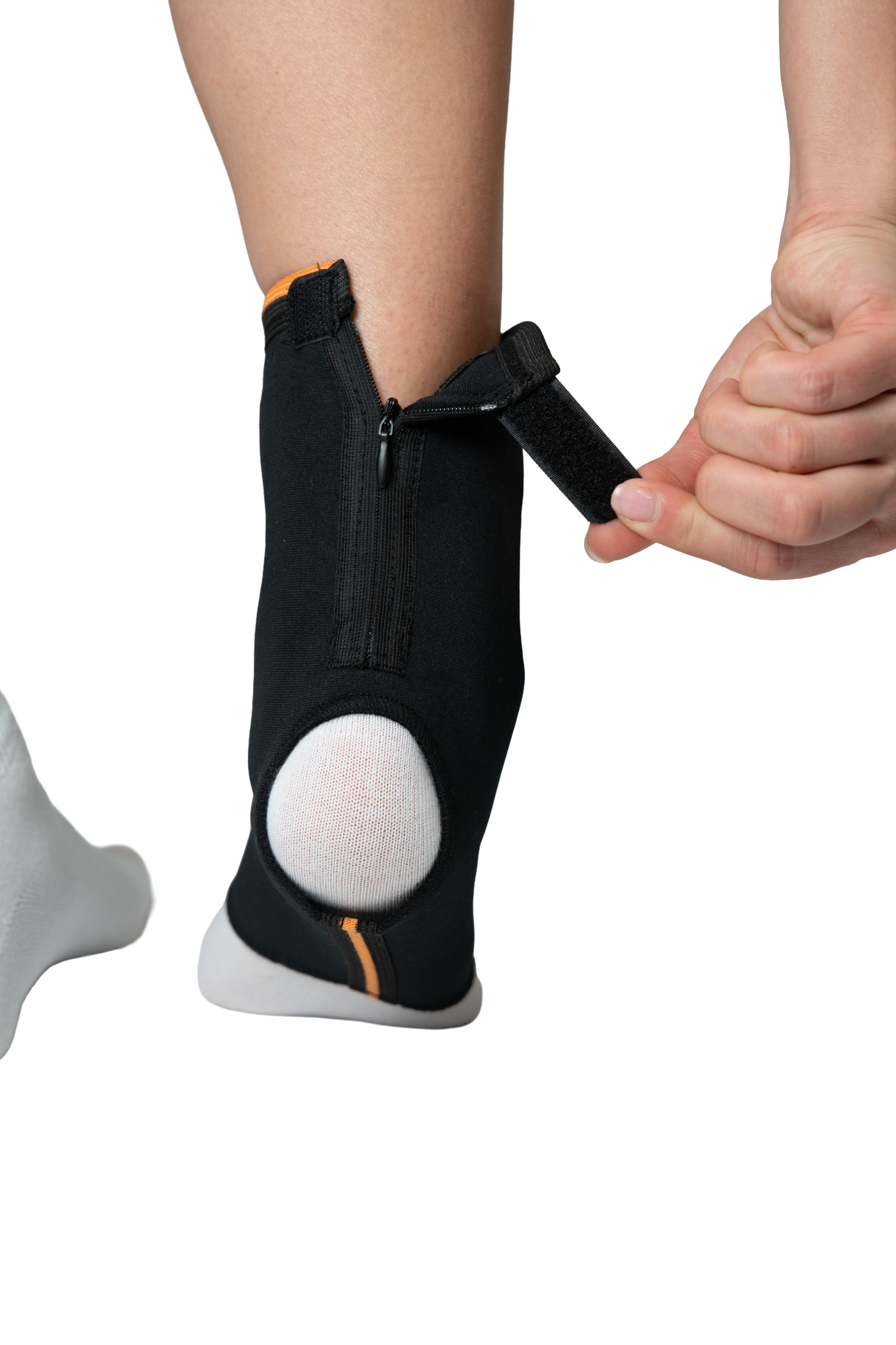 Суппорт лодыжки с защитой лодыжечной подушечки с застежкой-молнией