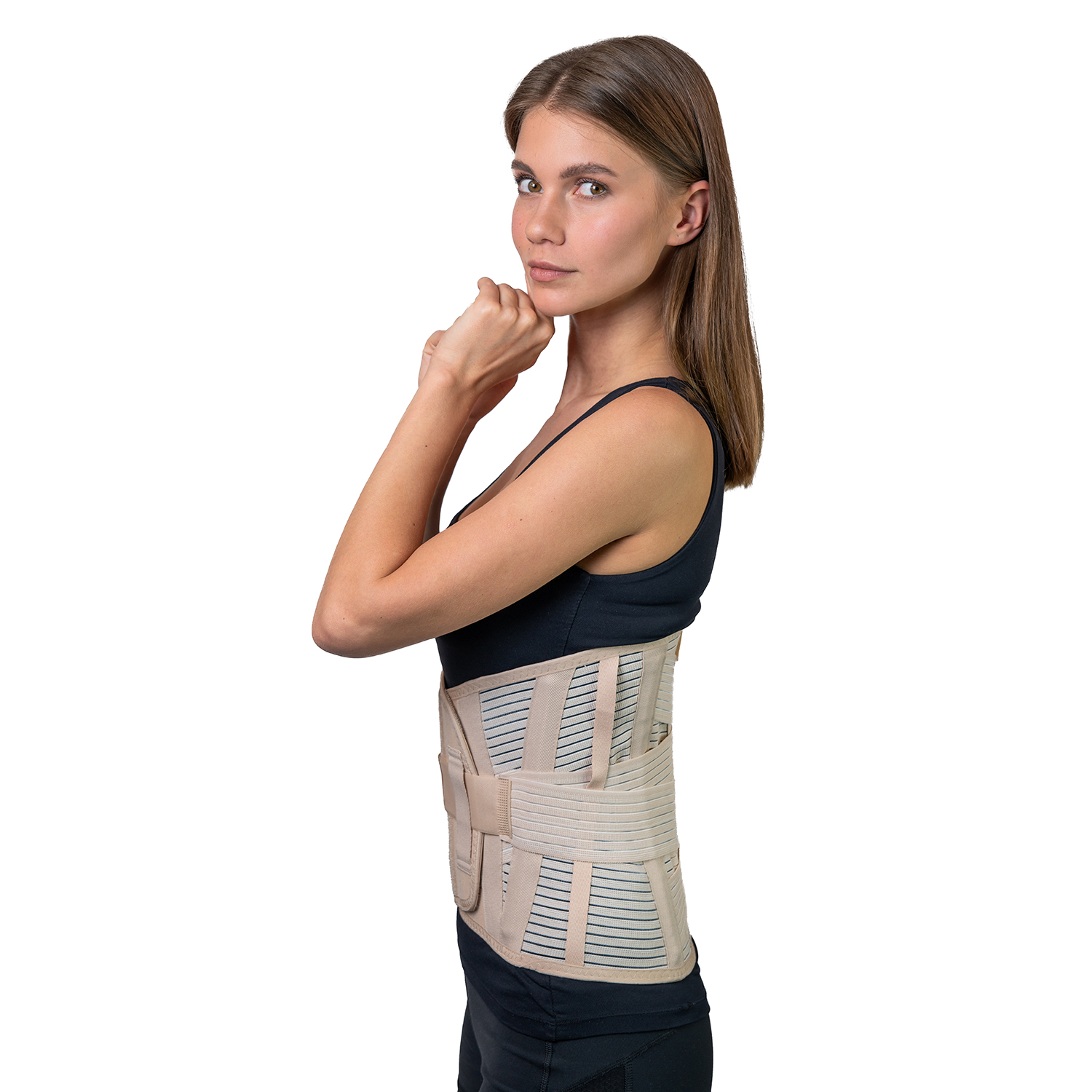 Корсет пояснично-крестцовый с дополнительными поясами, высота спины 32 см