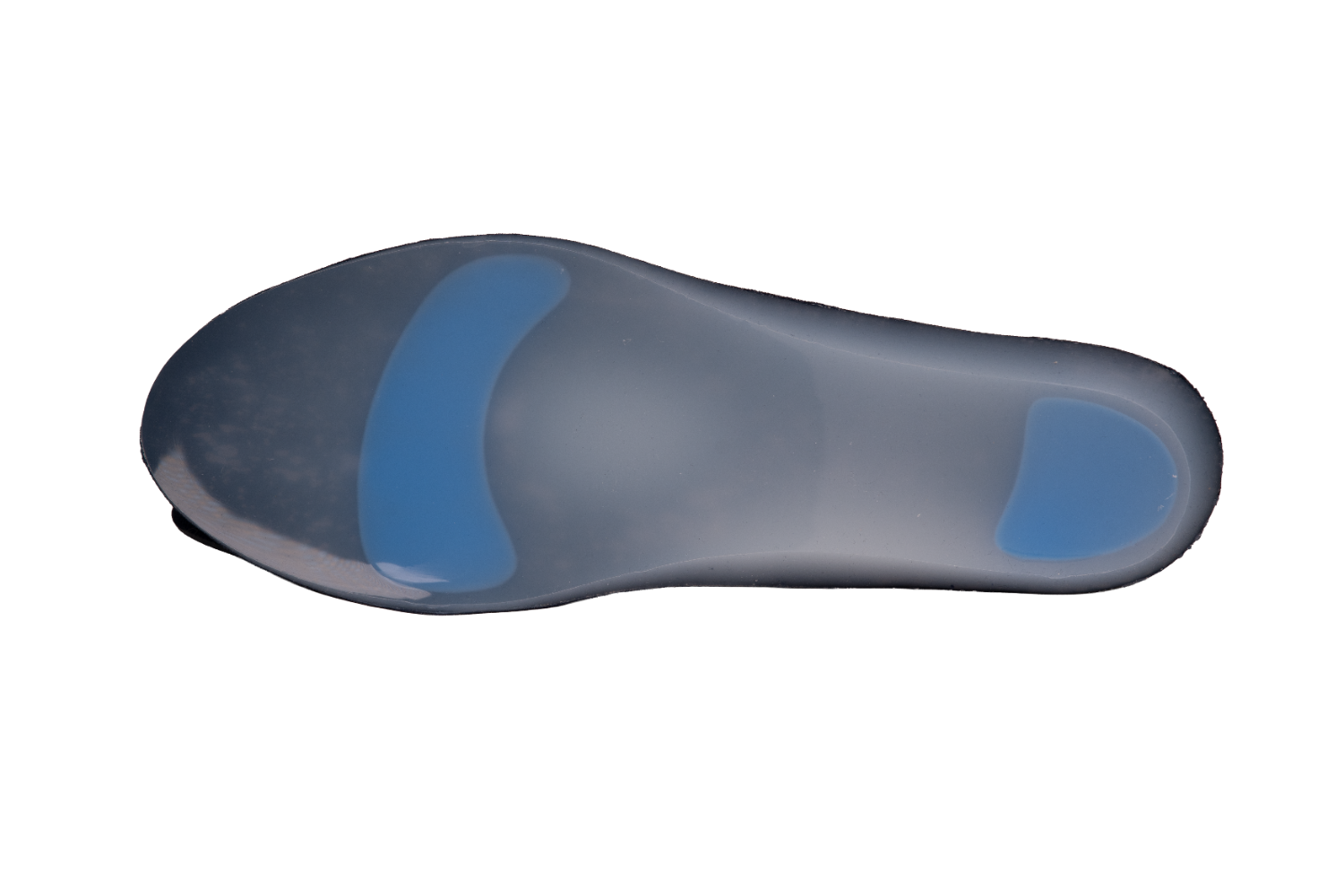 Стелька силиконовая, полная длина, тканевое покрытие