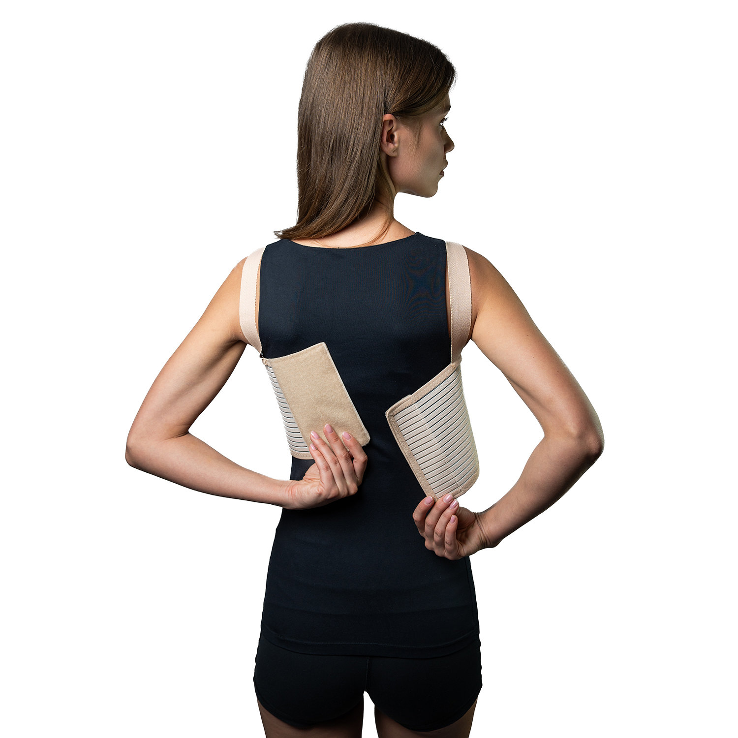 Пояс для грудины с металлическими вставками