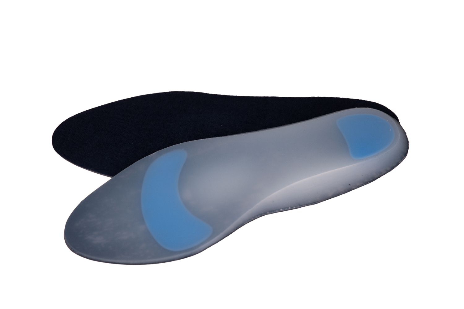 Стелька силиконовая, полная длина, тканевое покрытие