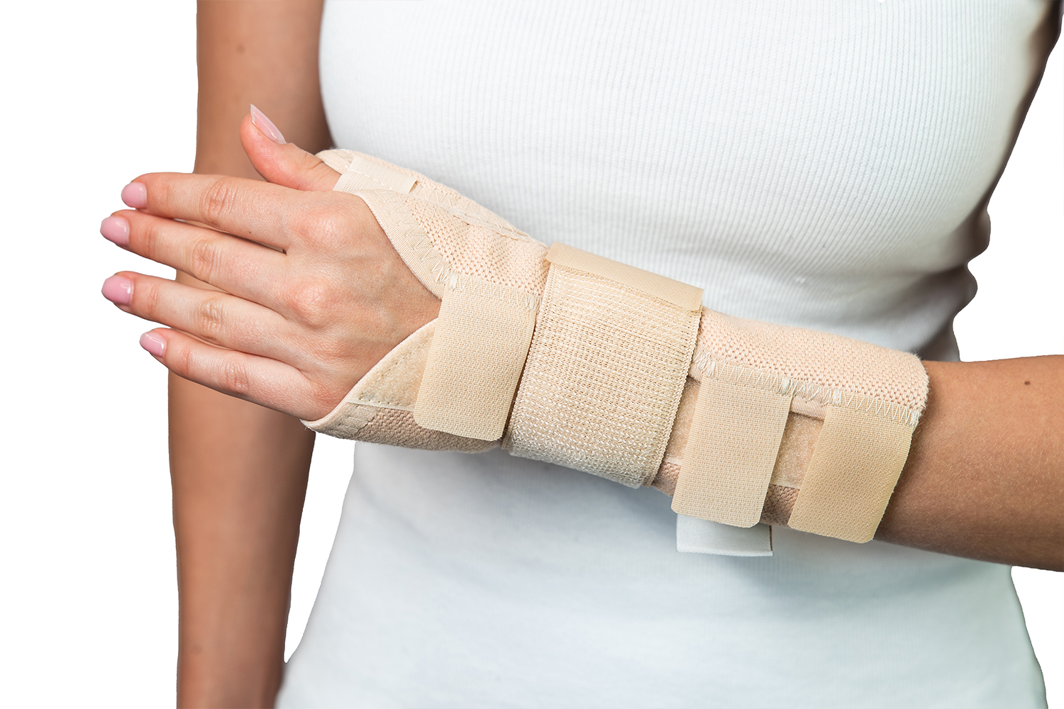 Шина правая для большого пальца и кисти руки с регулировкой алюминиевой опоры