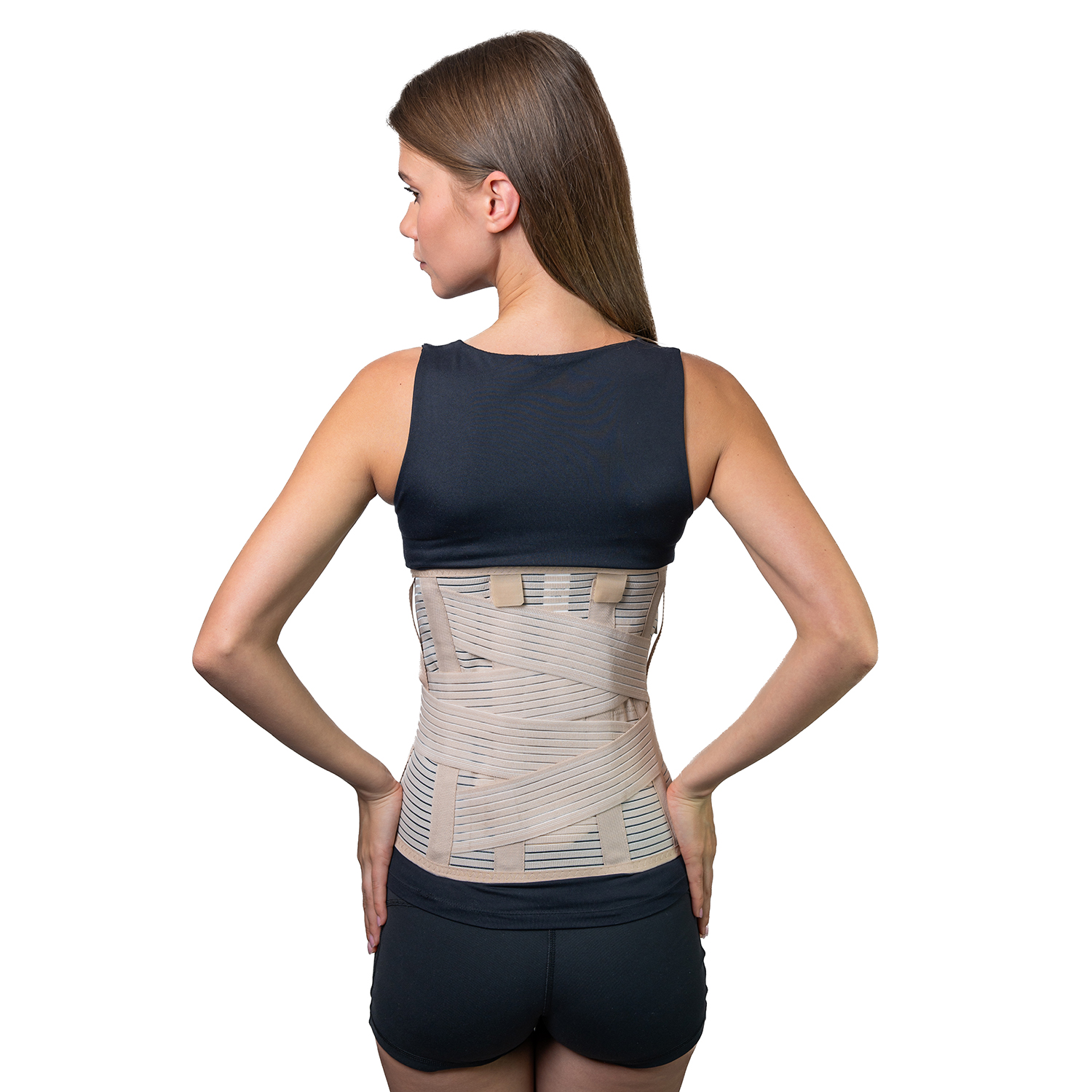 Корсет пояснично-крестцовый с дополнительными поясами, высота спины 32 см