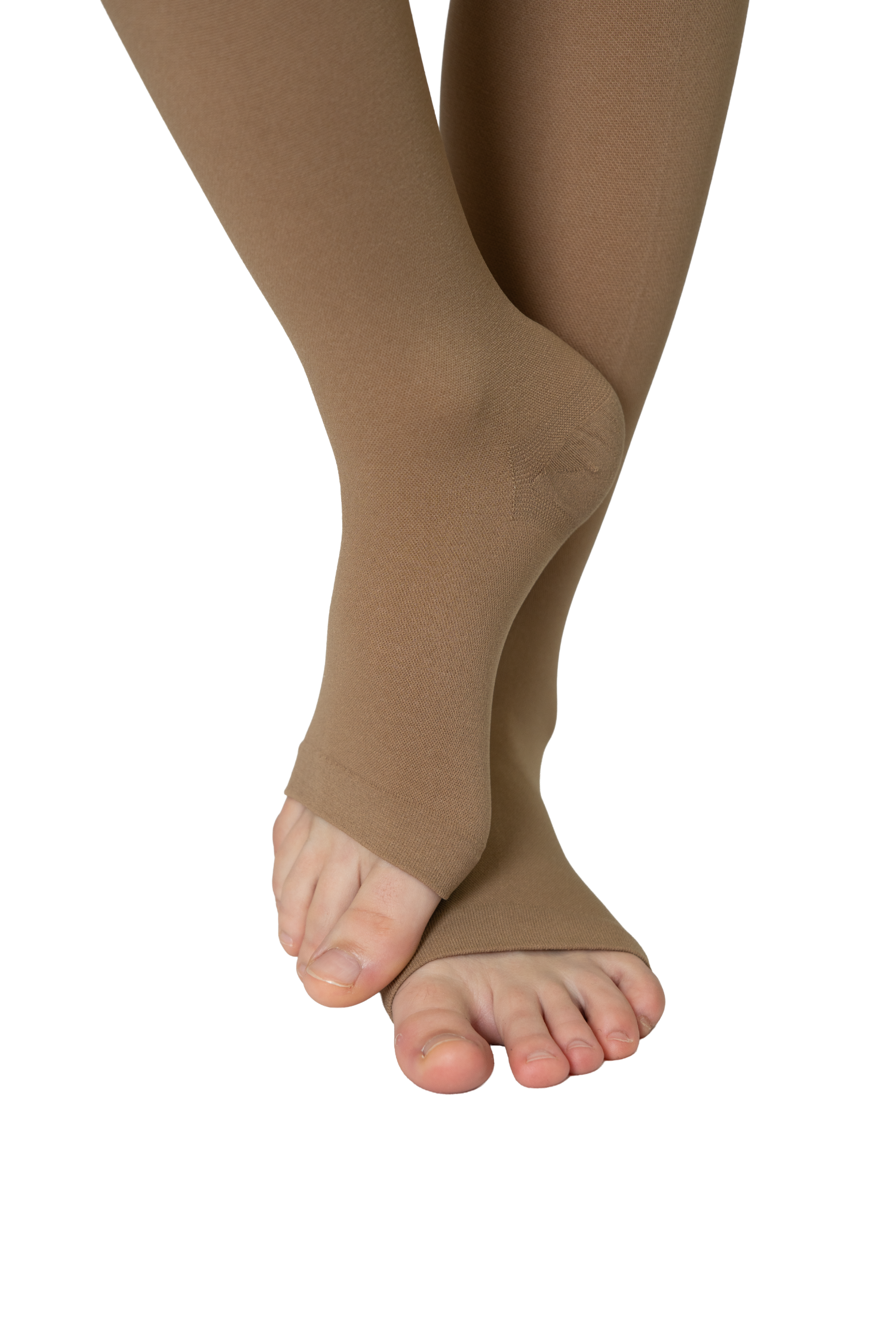 Чулки медицинские компрессионные ниже колена с открытым носком