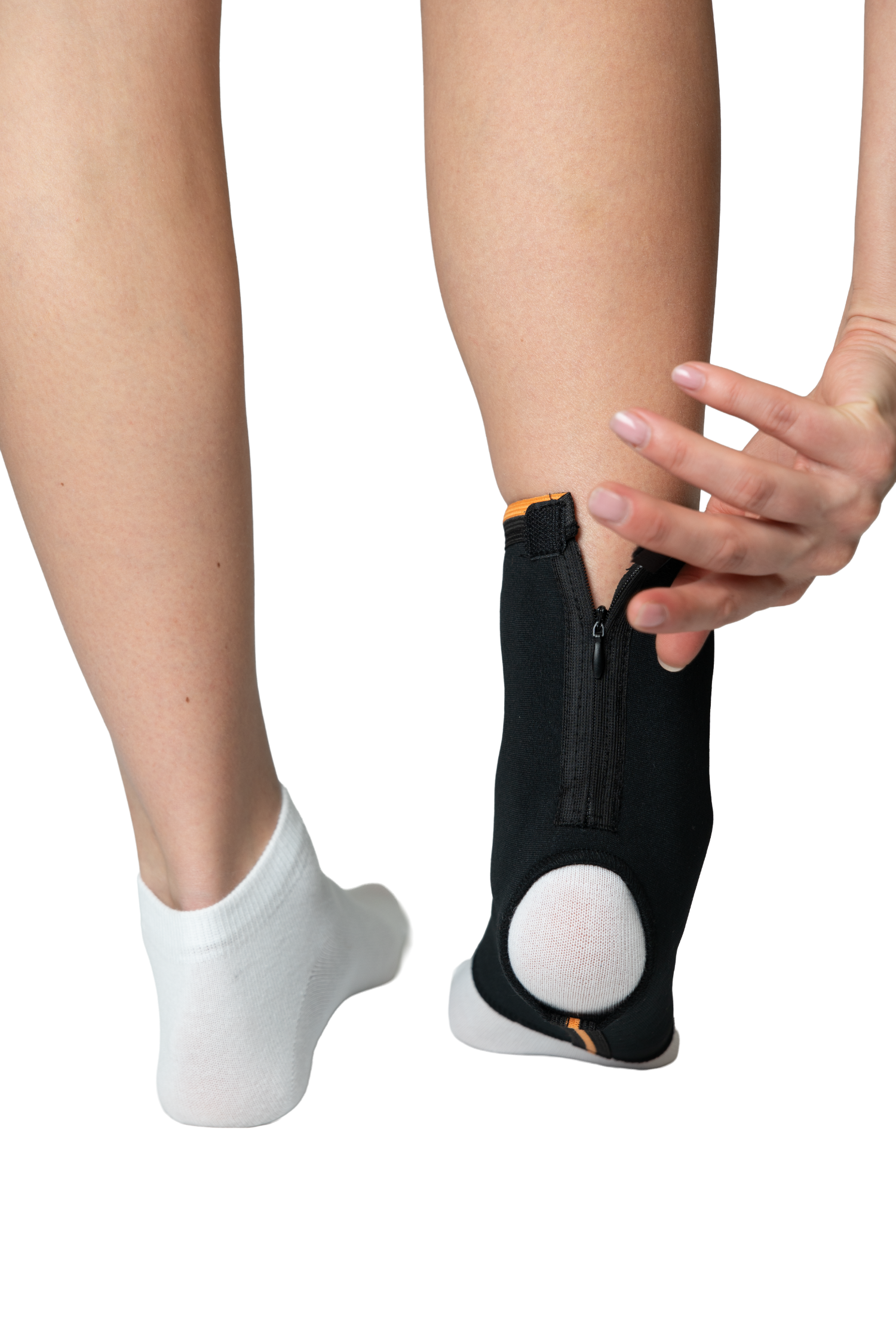 Суппорт лодыжки с защитой лодыжечной подушечки с застежкой-молнией