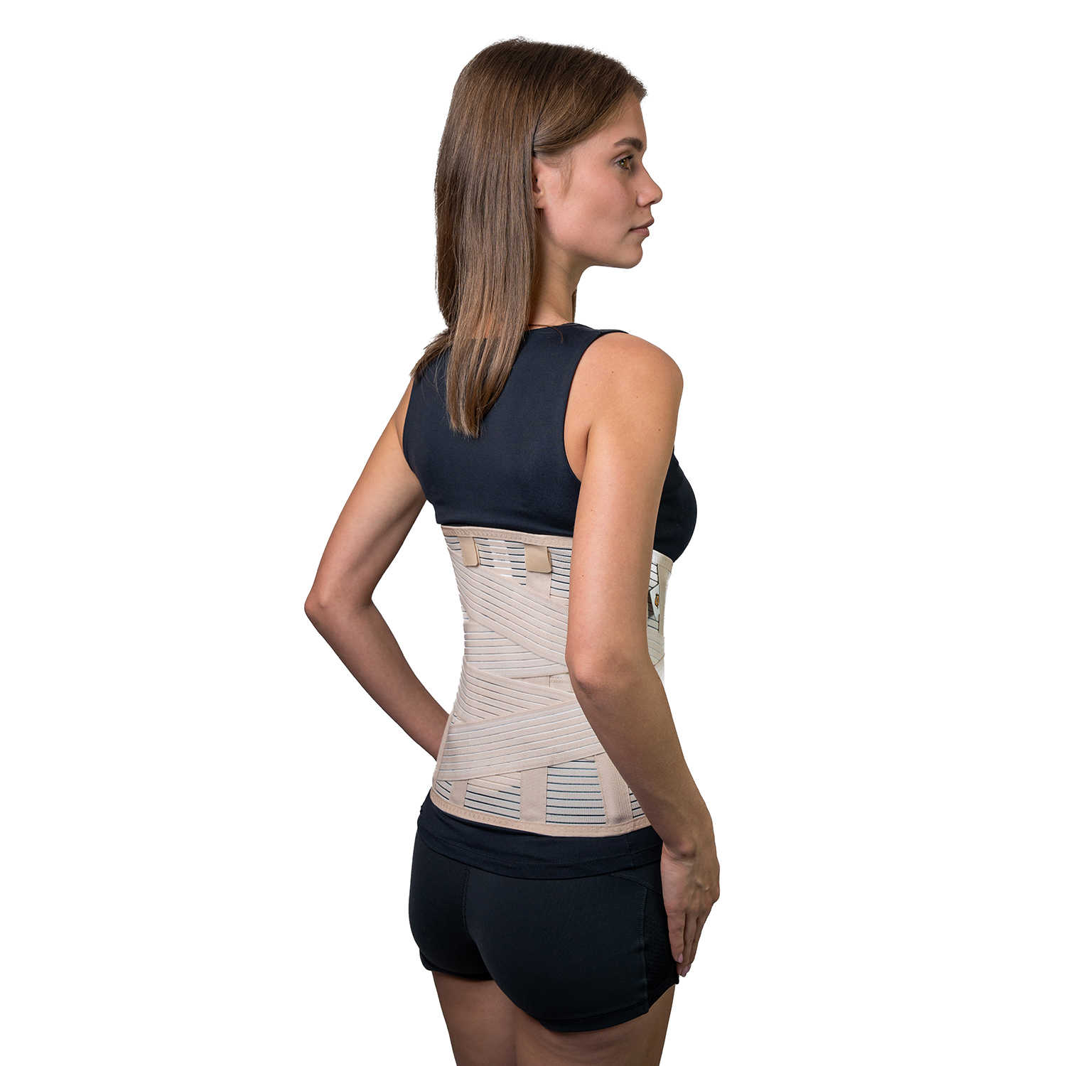 Корсет пояснично-крестцовый с дополнительными поясами, высота спины 32 см