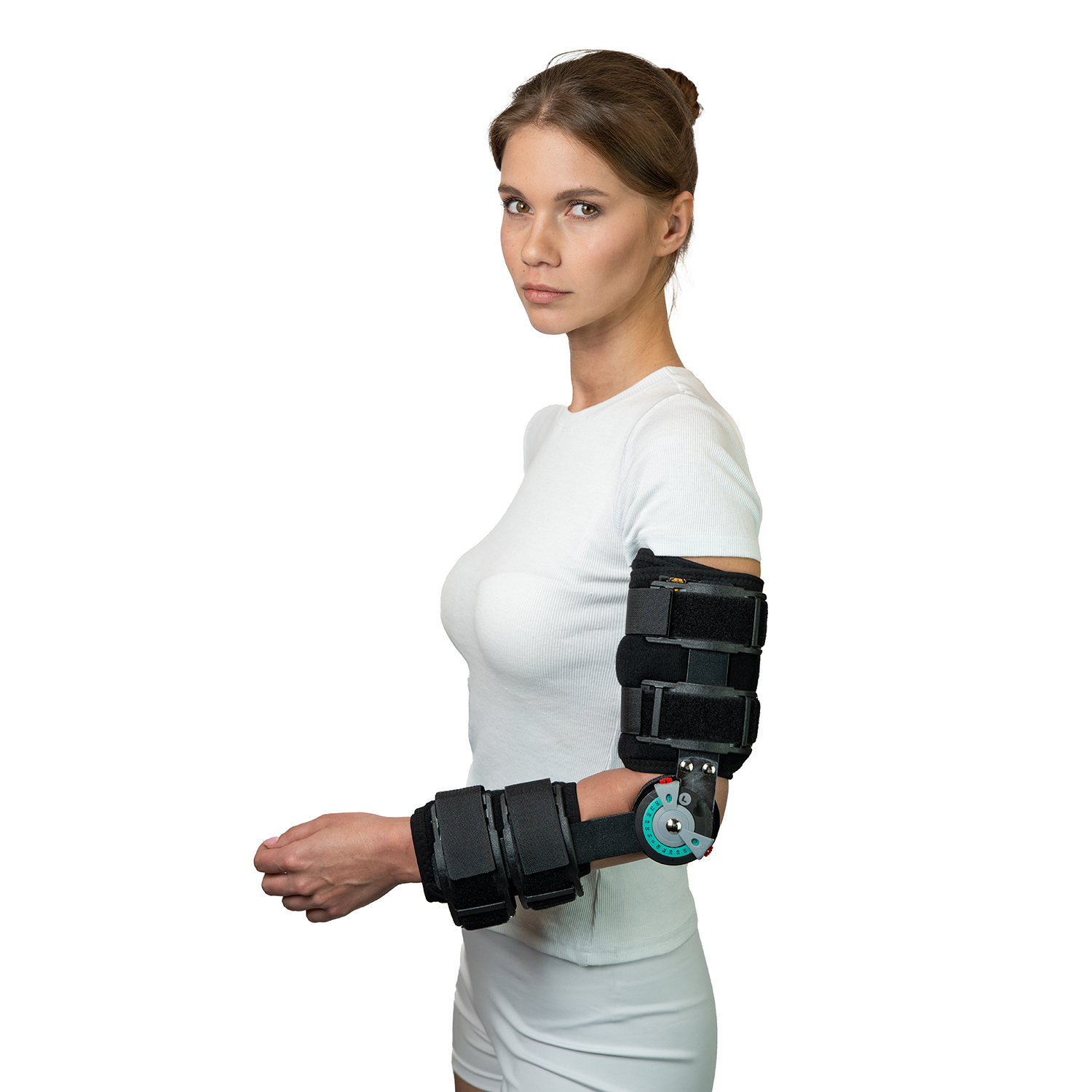 Шина контактная для локтя с регулируемым углом наклона