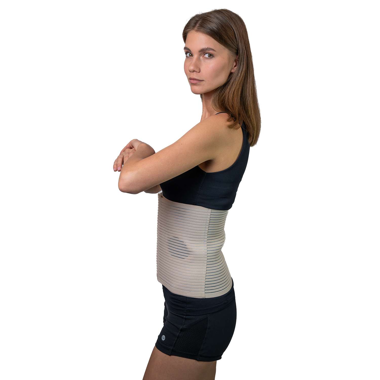 Брюшной бандаж для колостомического мешка высотой 26 см.