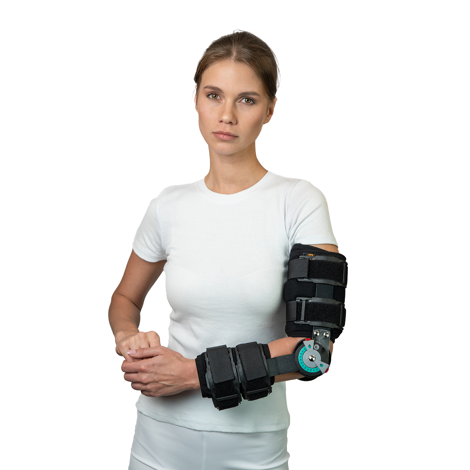 Шина контактная для локтя с регулируемым углом наклона