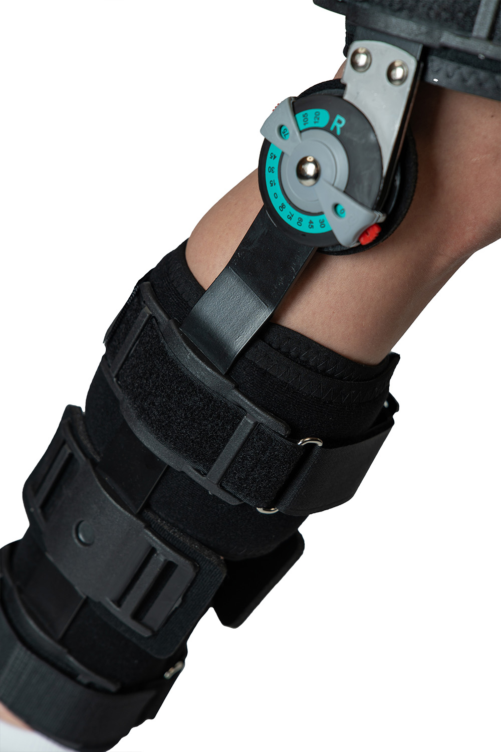 Ортез для коленного сустава, регулируемый по углу наклона