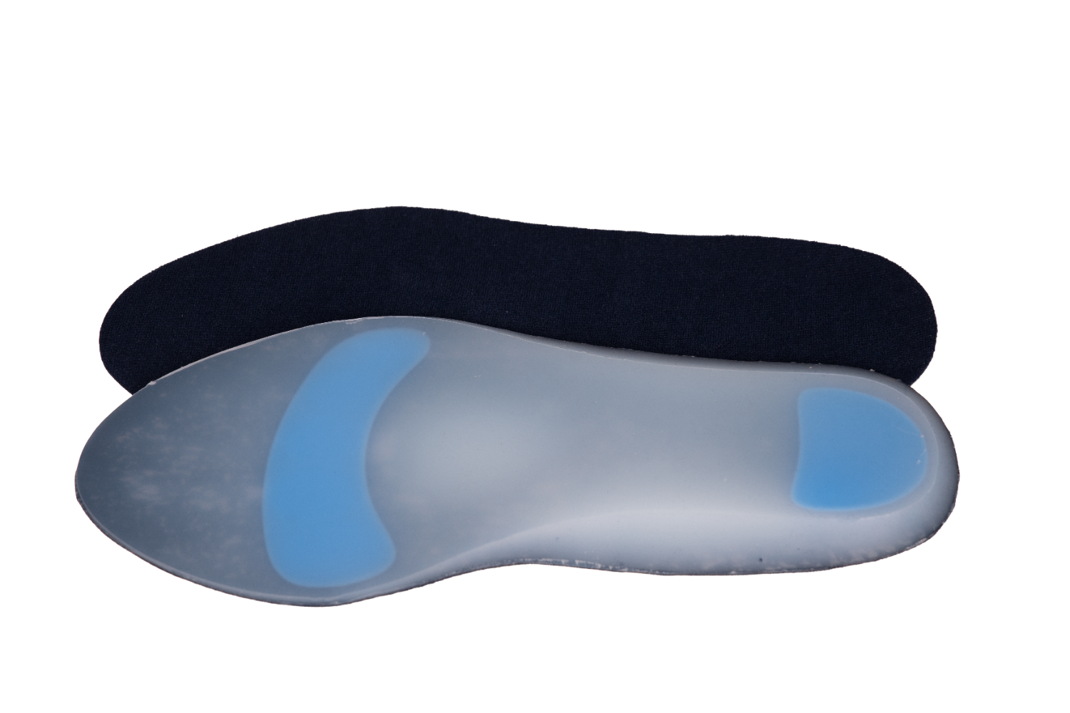 Стелька силиконовая, полная длина, тканевое покрытие