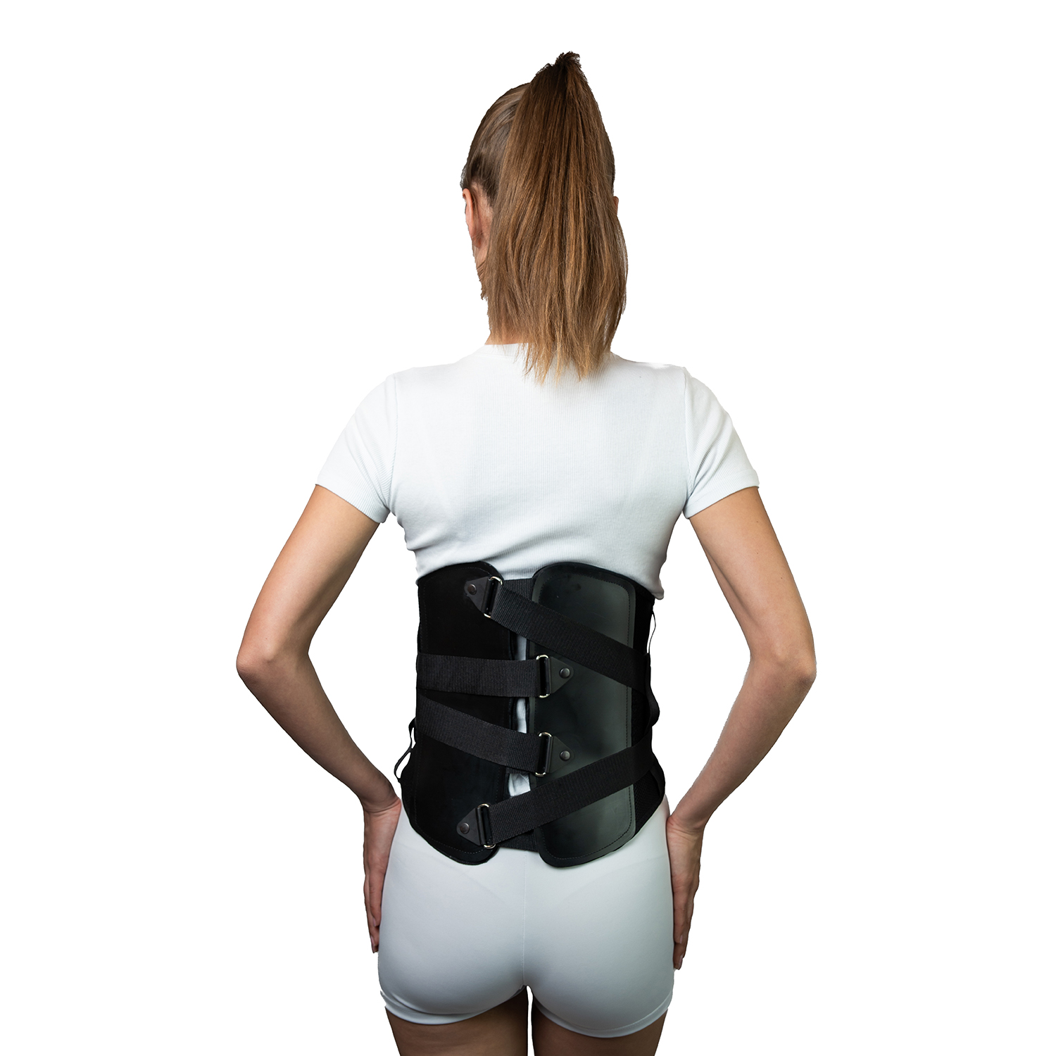 Корсет пояснично-крестцовый, с пластиковой опорой, высота спины 32 см