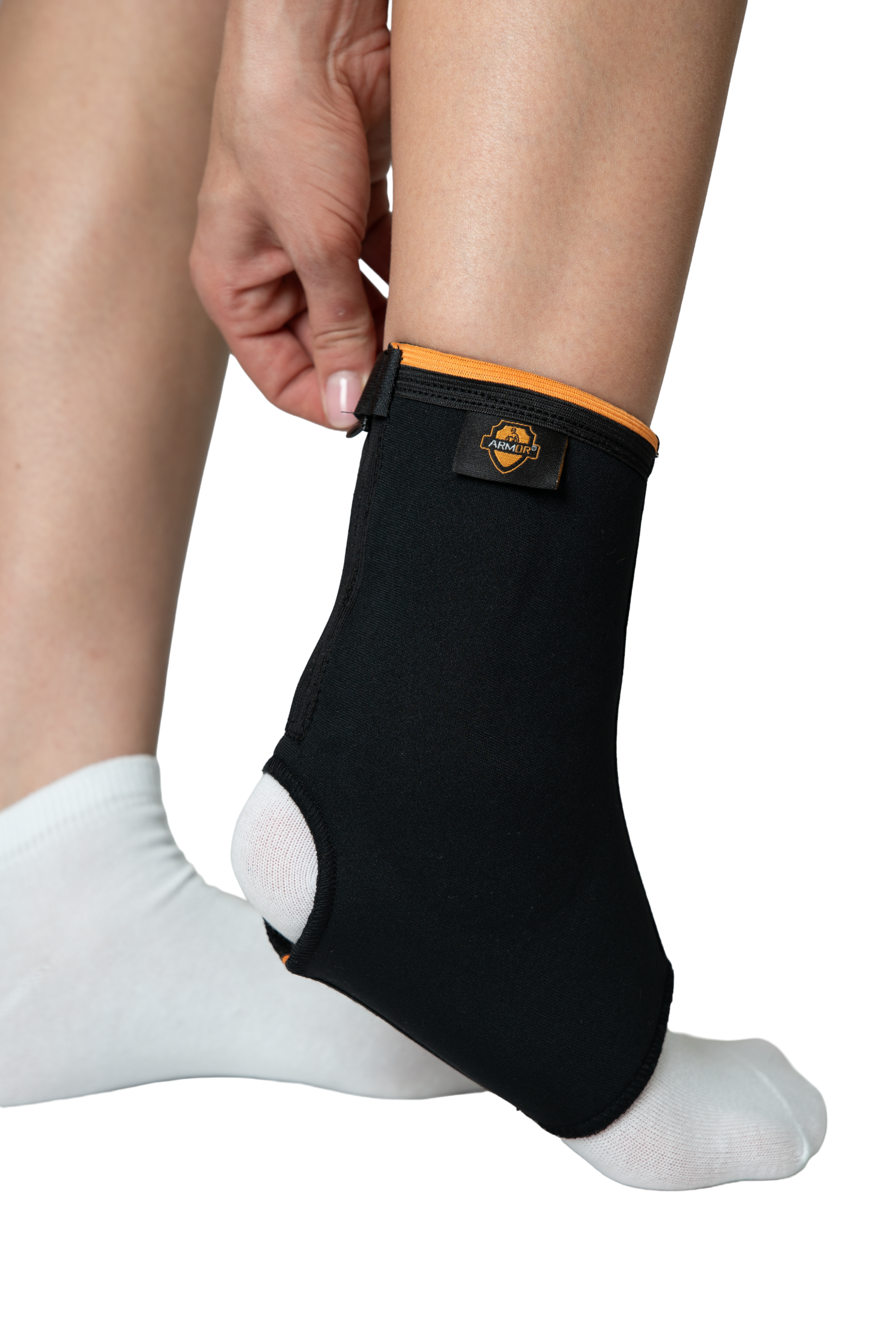 Суппорт лодыжки с защитой лодыжечной подушечки с застежкой-молнией