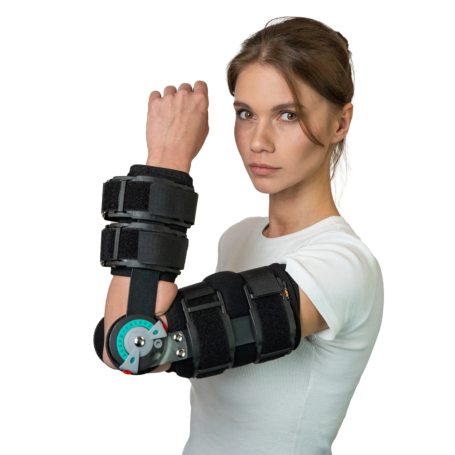 Шина контактная для локтя с регулируемым углом наклона