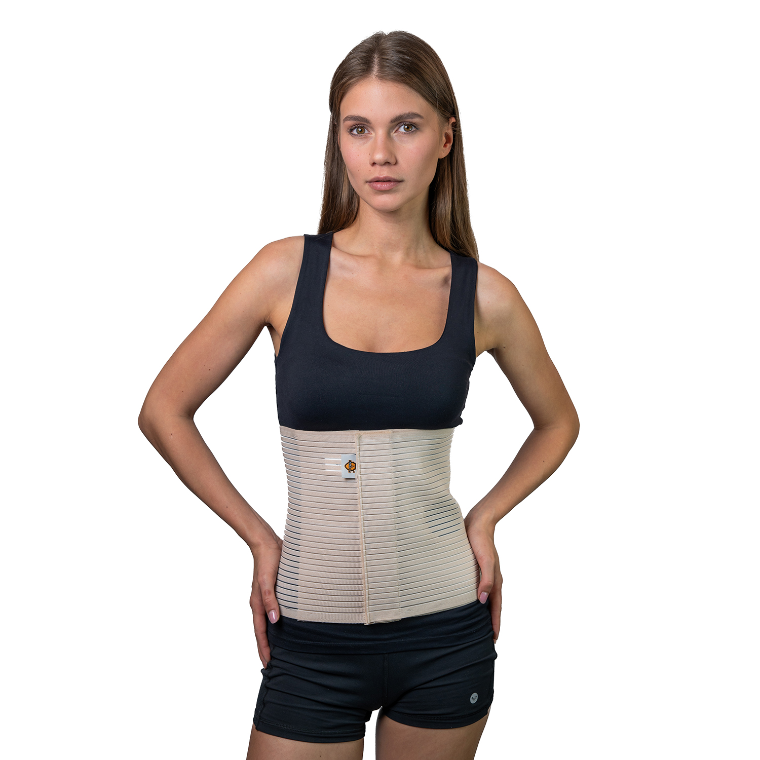 Брюшной бандаж для колостомического мешка высотой 26 см.