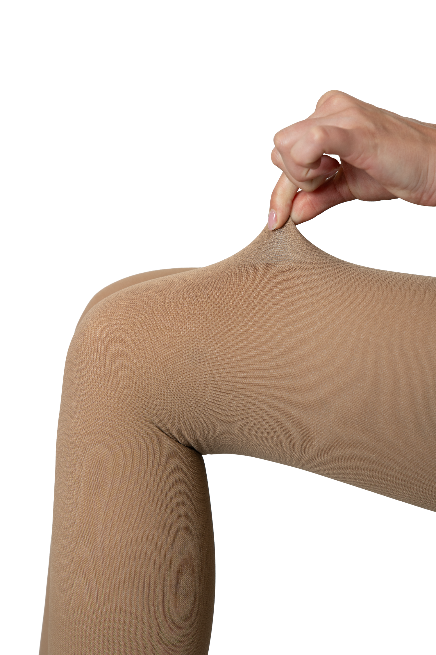 Носки медицинские компрессионные выше колена с открытым носком