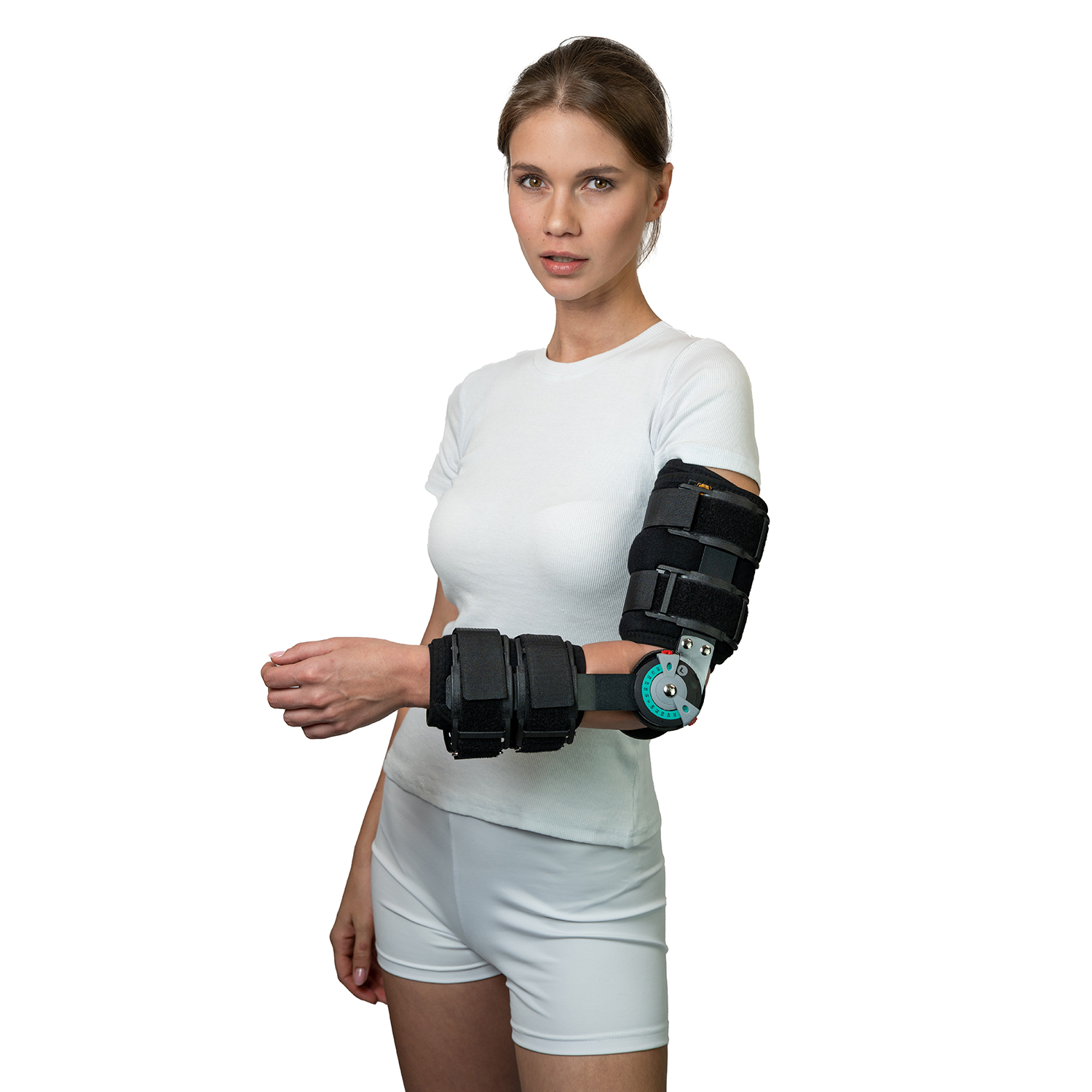 Шина контактная для локтя с регулируемым углом наклона