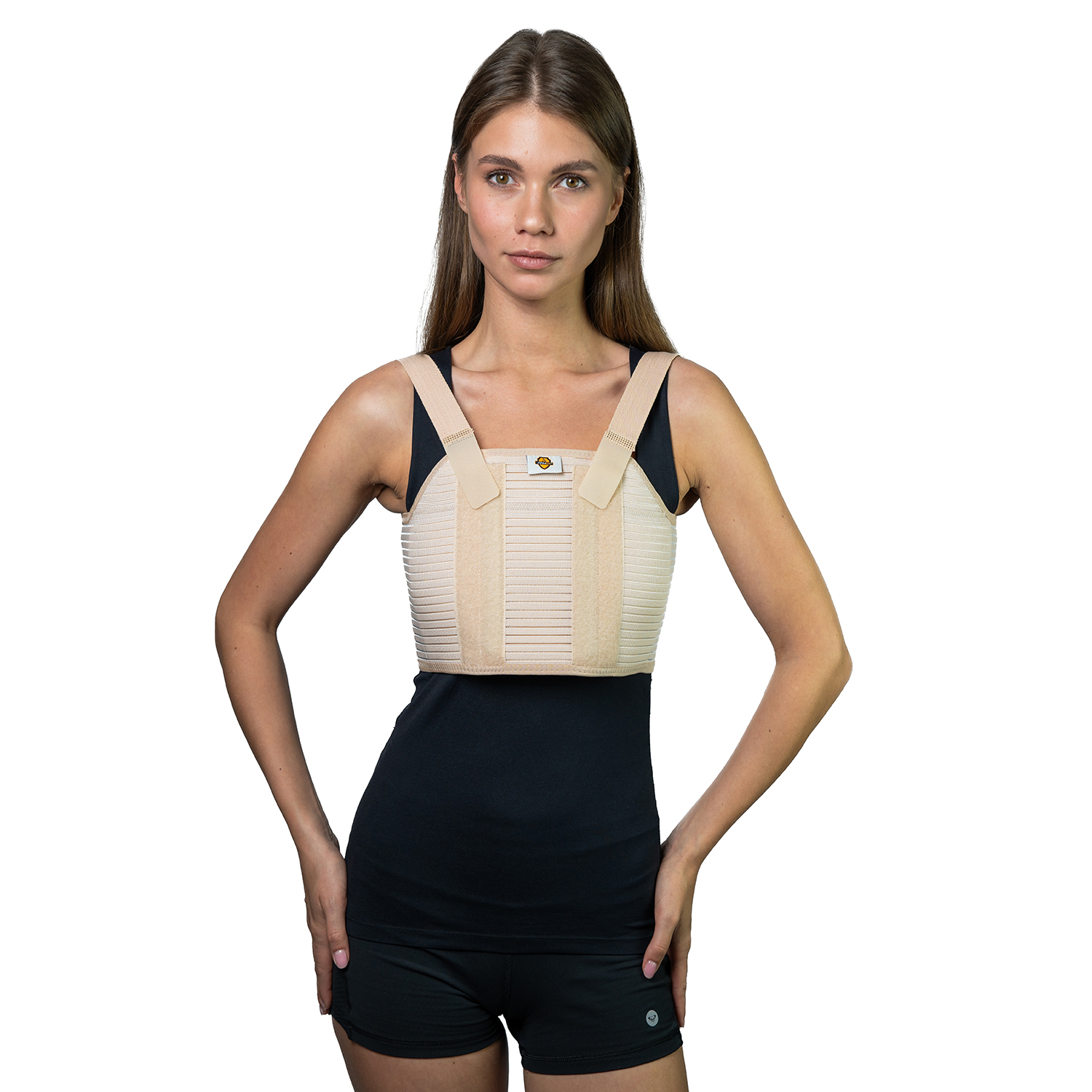 Пояс для грудины с металлическими вставками