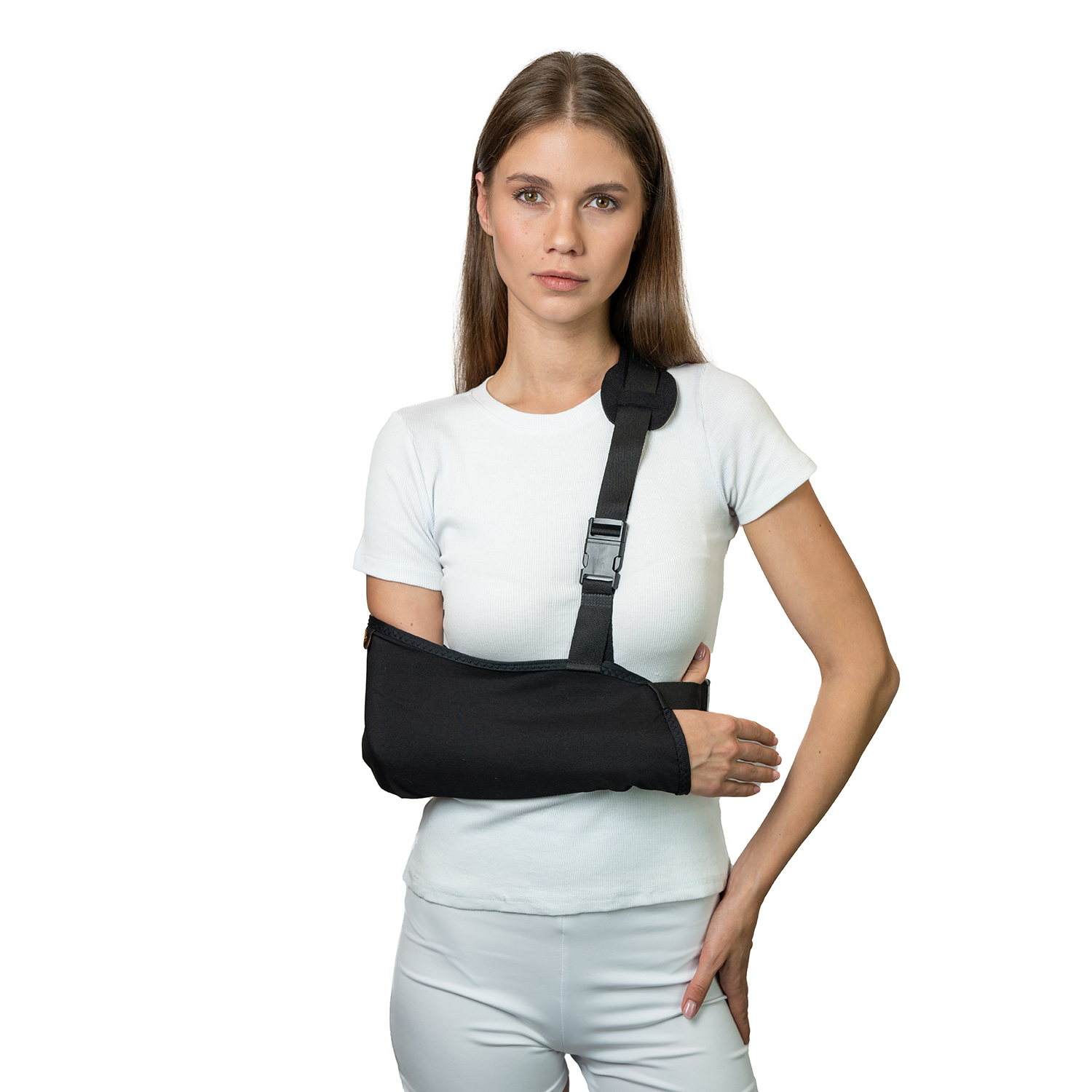 Нарукавник с дополнительным поясом, габардин базовый