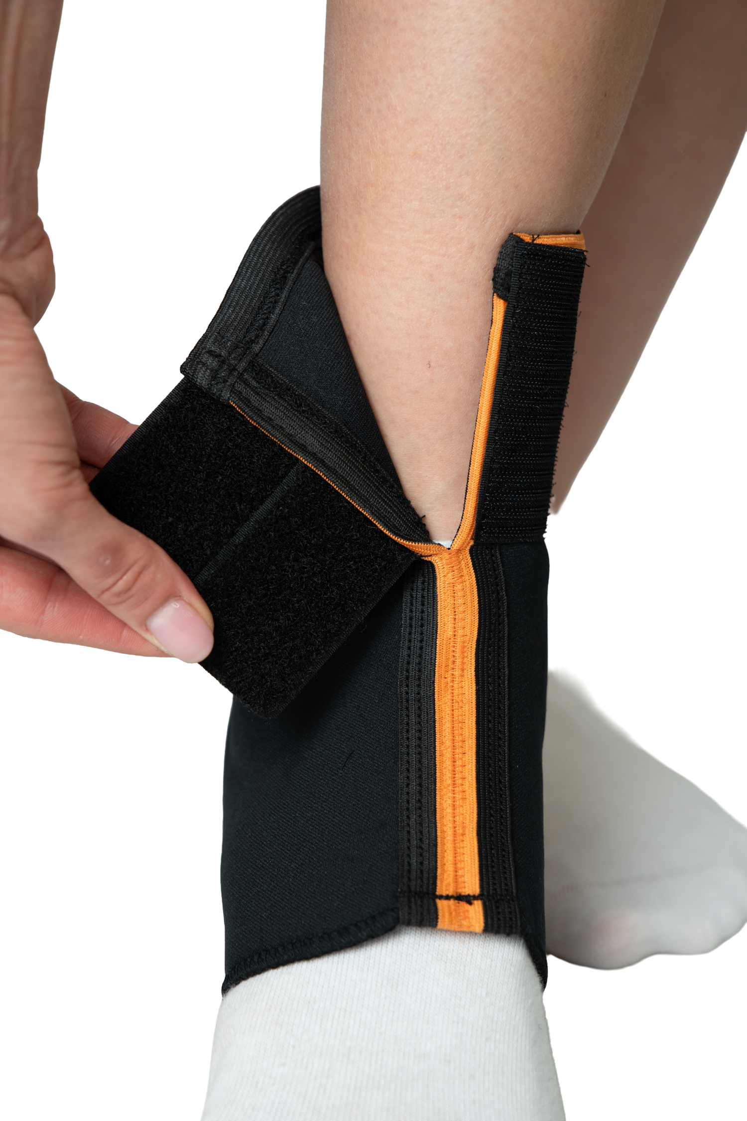 Суппорт лодыжки с защитой лодыжечной подушечки с застежкой на липучке