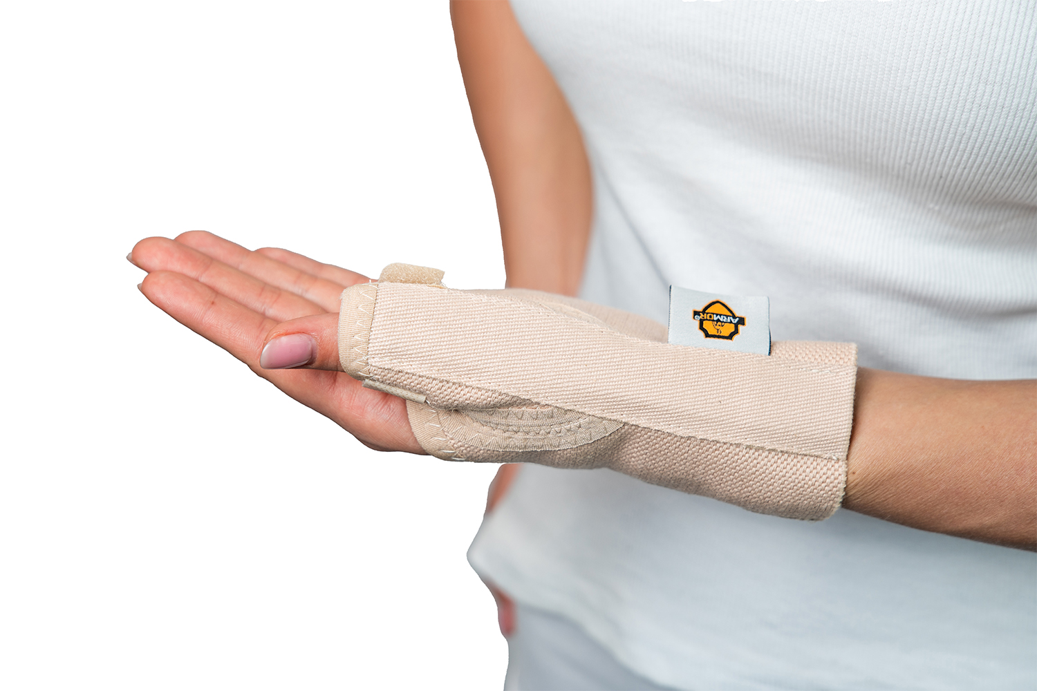 Шина правая базовая для большого пальца с алюминиевой опорой