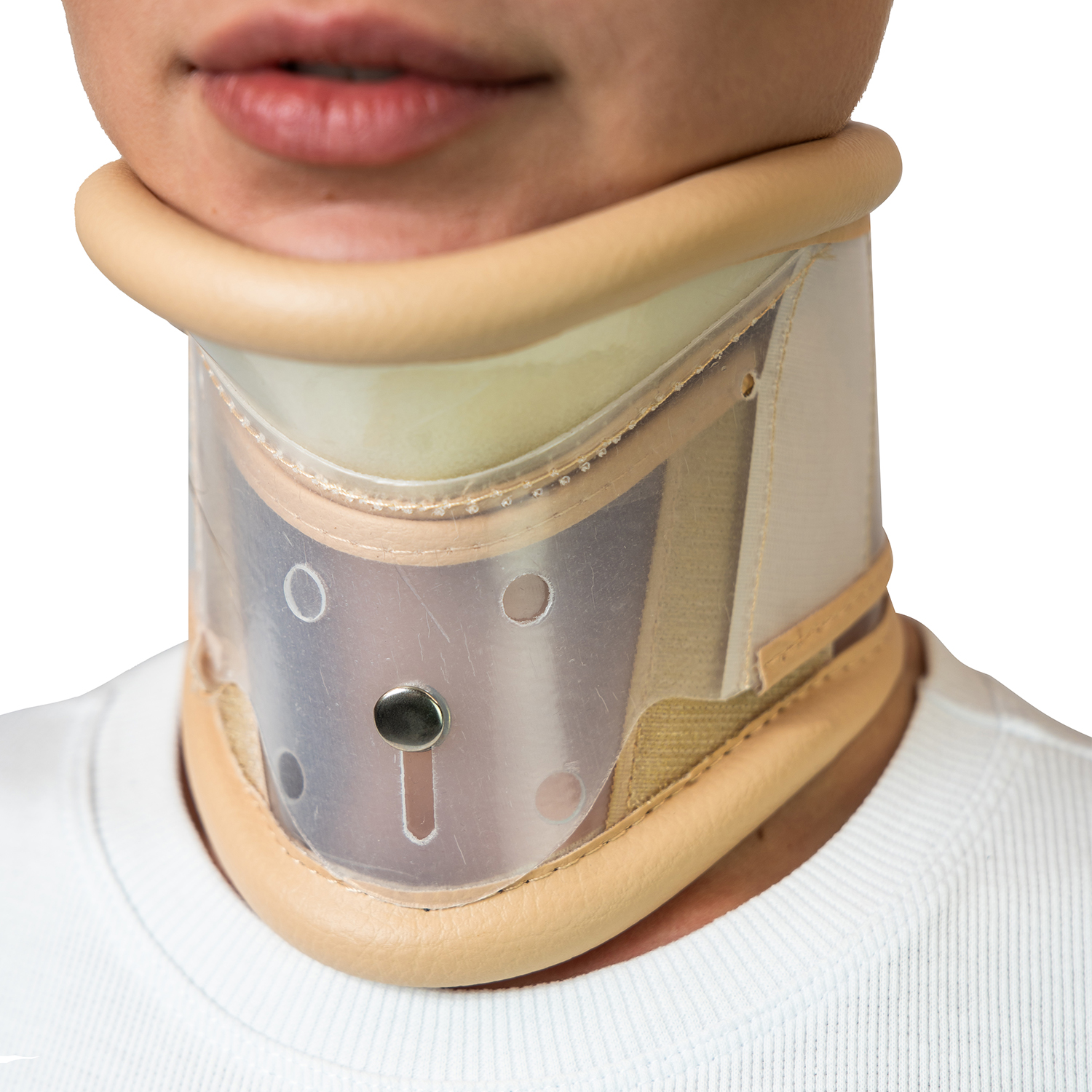 Воротник шейный, регулируемый по длине, с поддержкой подбородка премиум-класс