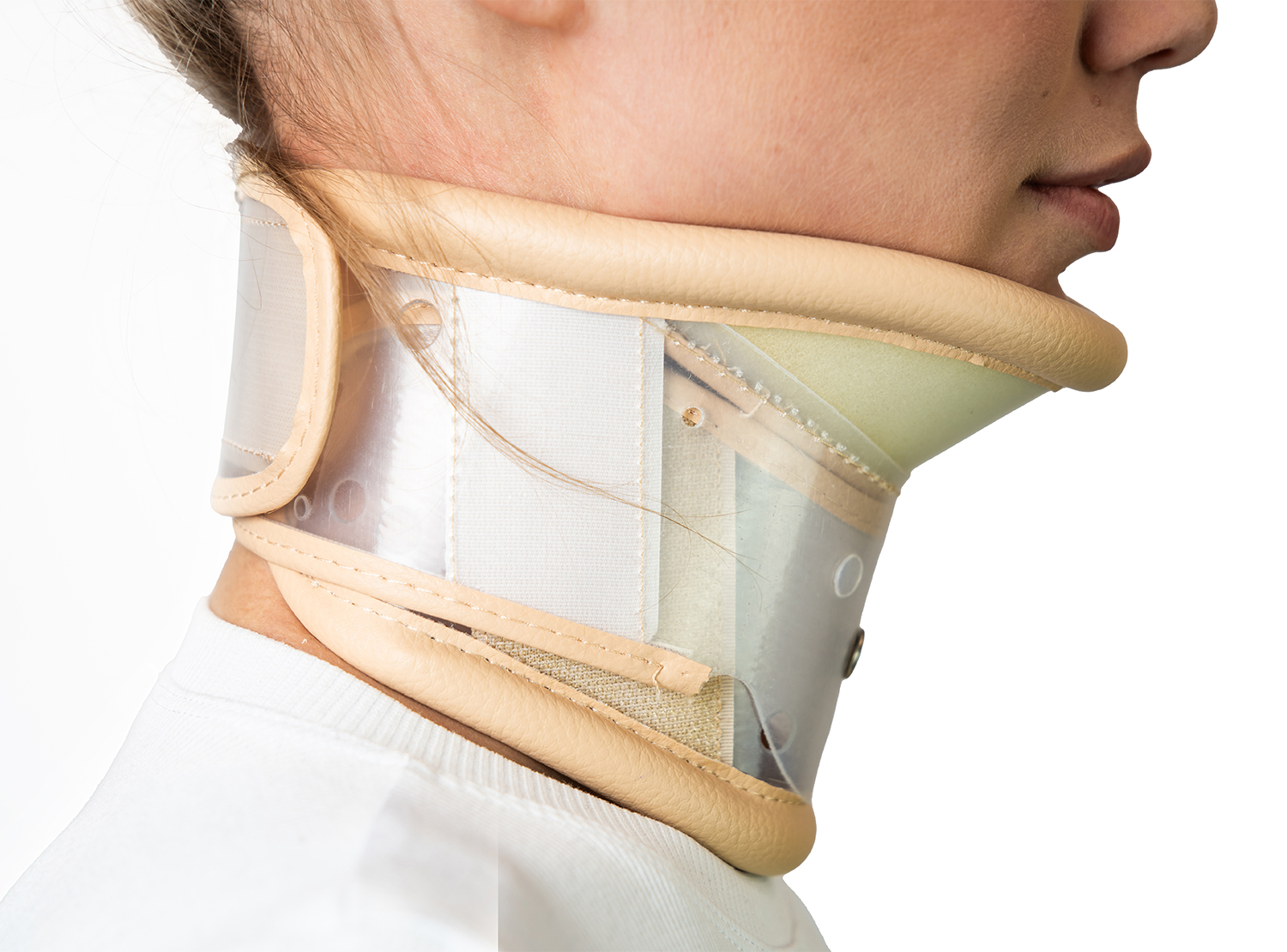 Воротник шейный, регулируемый по длине, с поддержкой подбородка премиум-класс