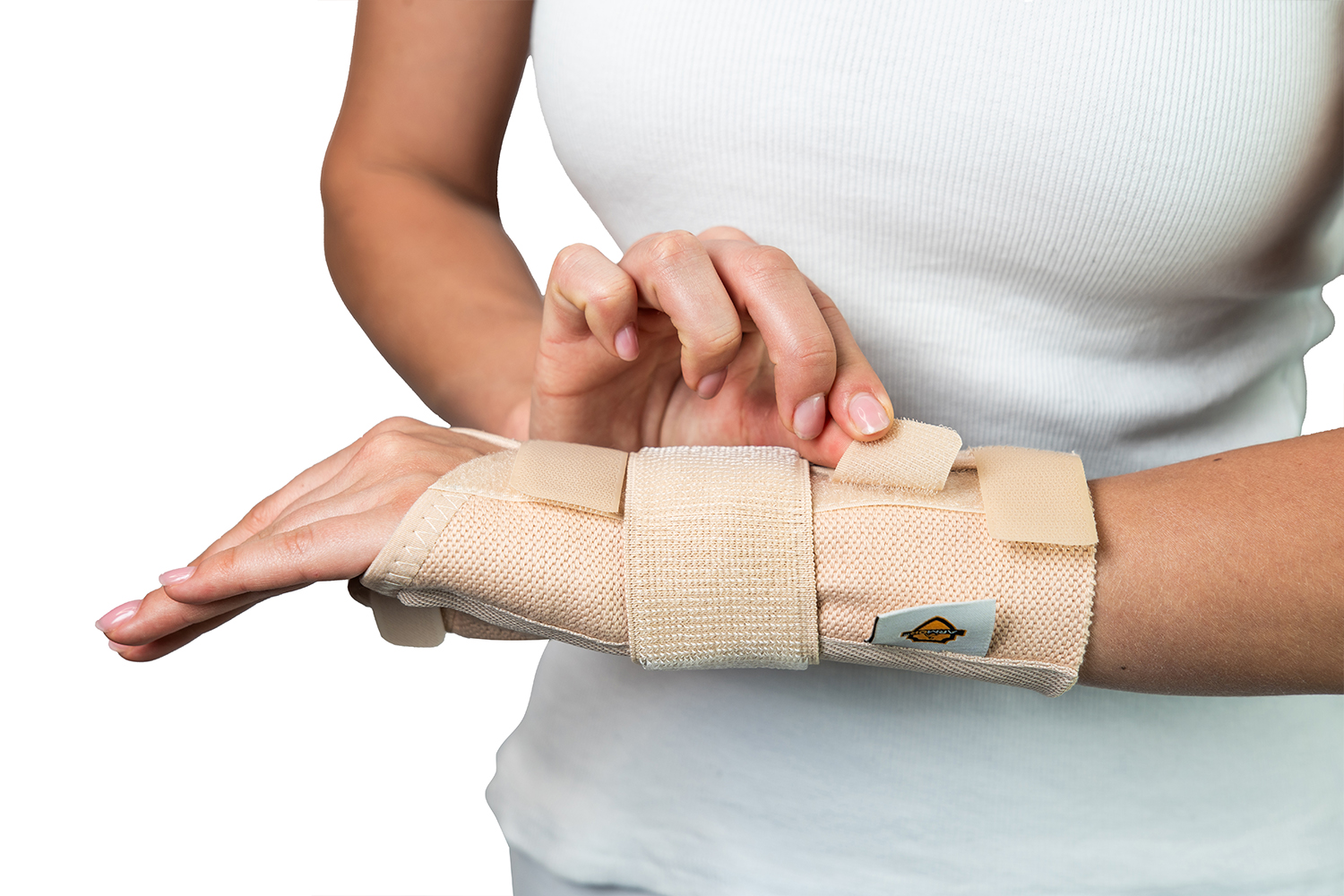 Шина правая для большого пальца и кисти руки с регулировкой алюминиевой опоры