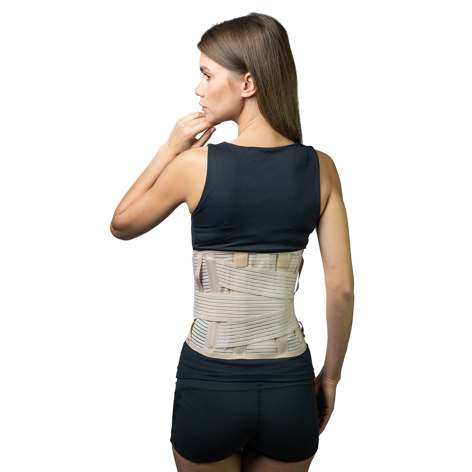 Корсет пояснично-крестцовый с дополнительными поясами, высота спины 26 см