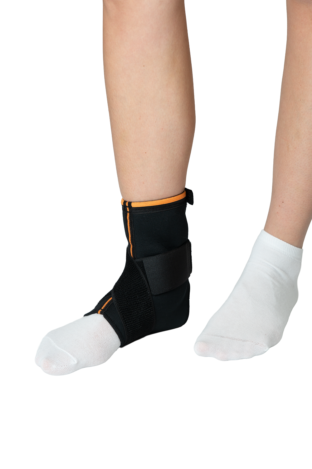 Суппорт лодыжки с защитой лодыжечной подушечки с застежкой-молнией