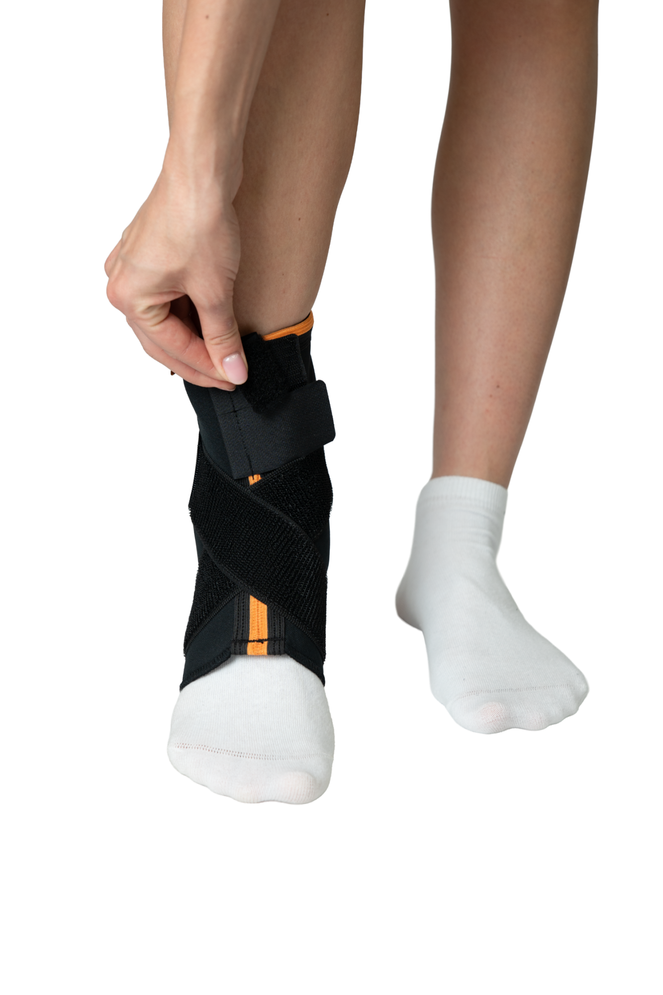 Суппорт лодыжки с защитой лодыжечной подушечки с застежкой на липучке