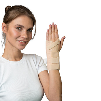 Шина правая для кисти и запястья короткая