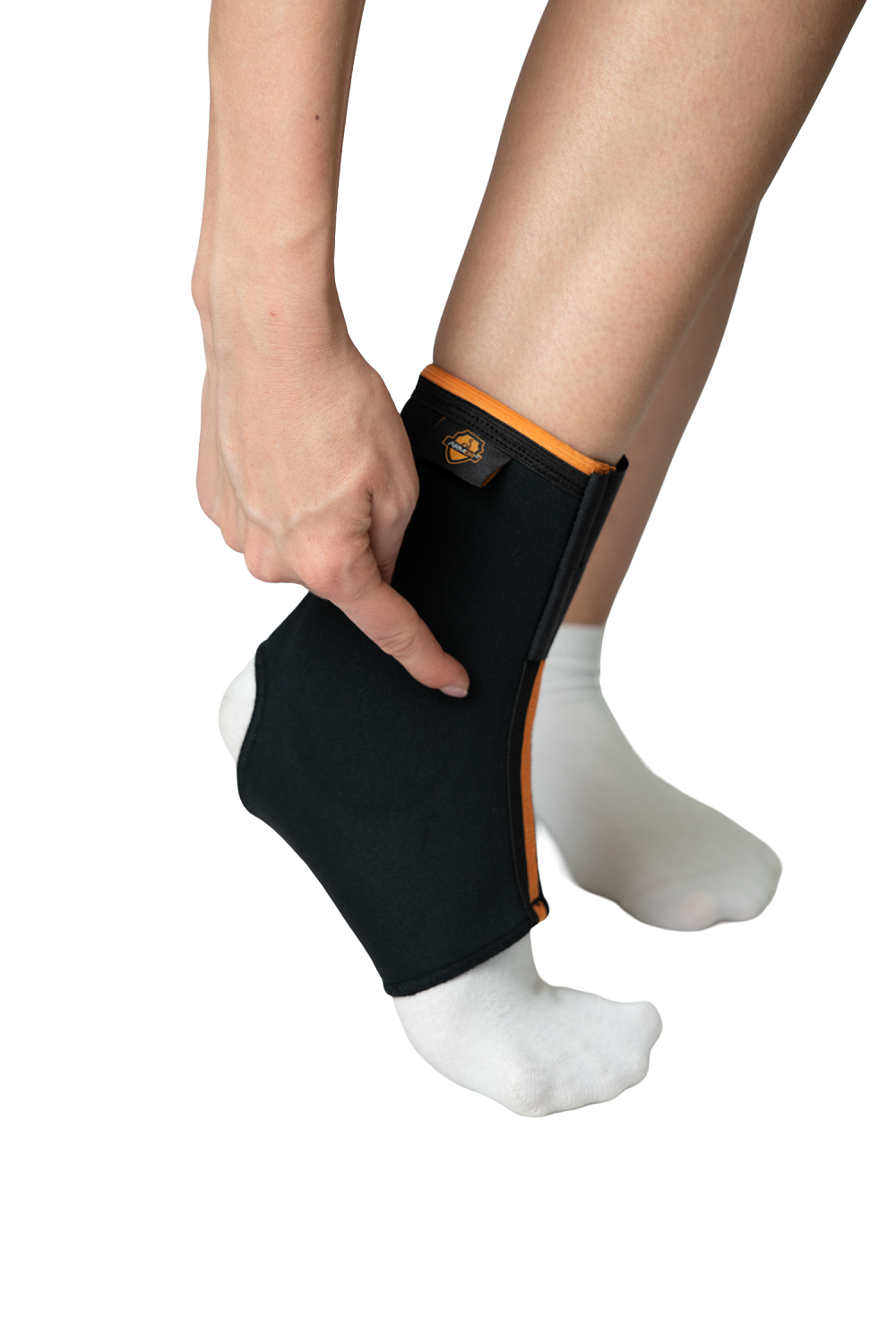 Суппорт лодыжки с защитой лодыжечной подушечки с застежкой на липучке