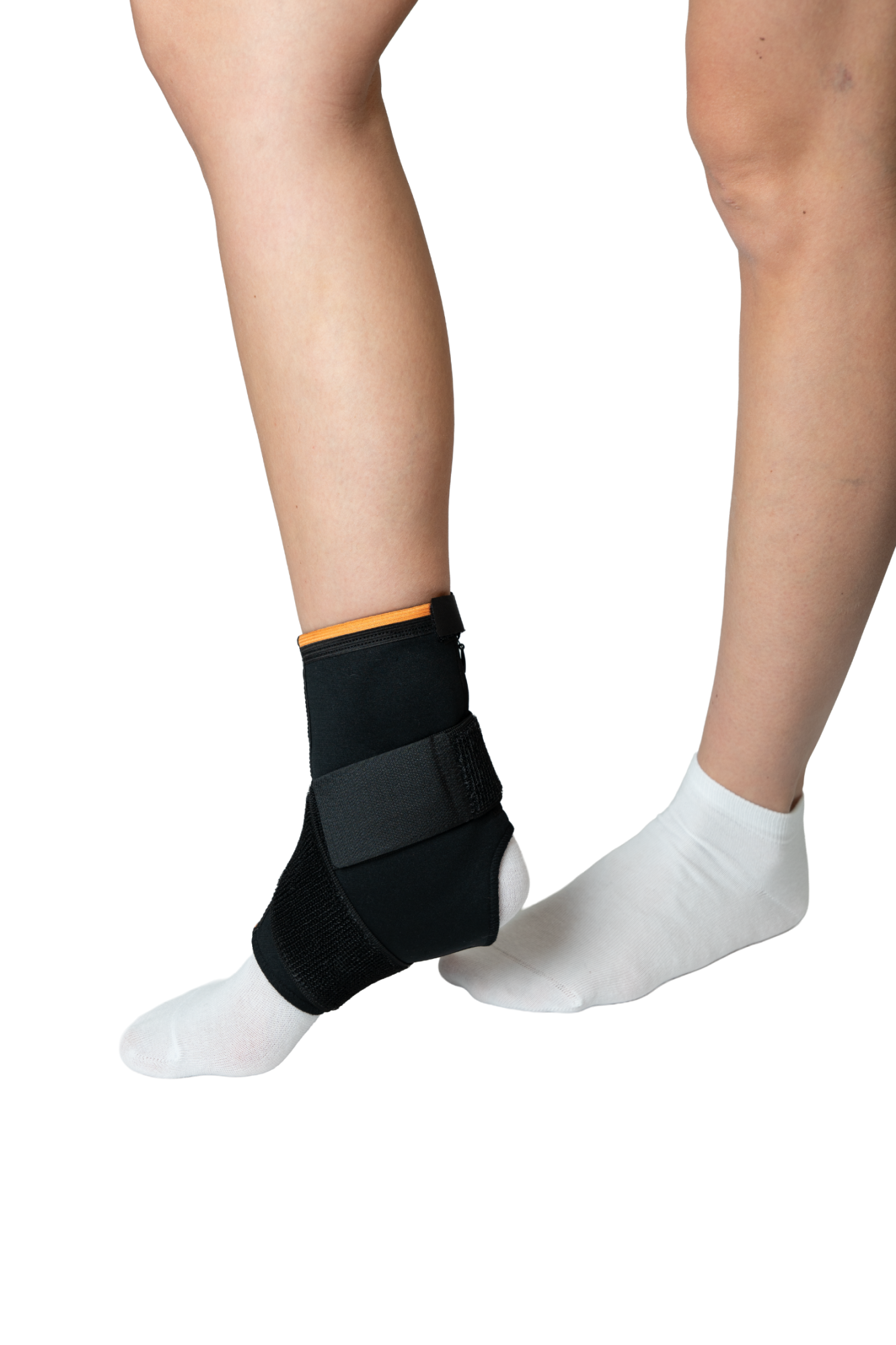 Суппорт лодыжки с защитой лодыжечной подушечки с застежкой-молнией